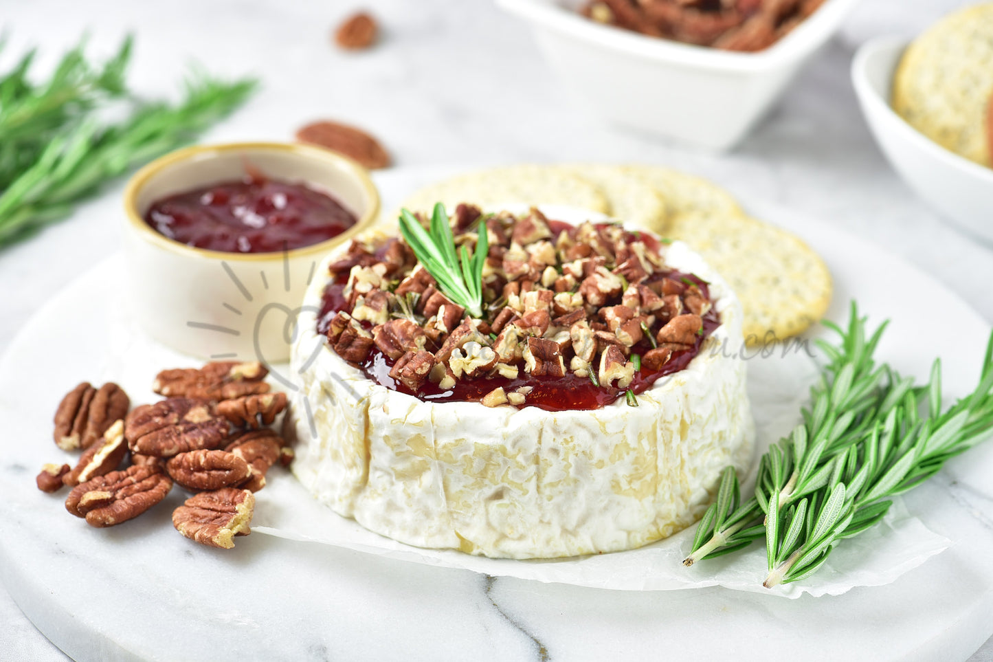 Baked brie with jam - Set 1 of 5