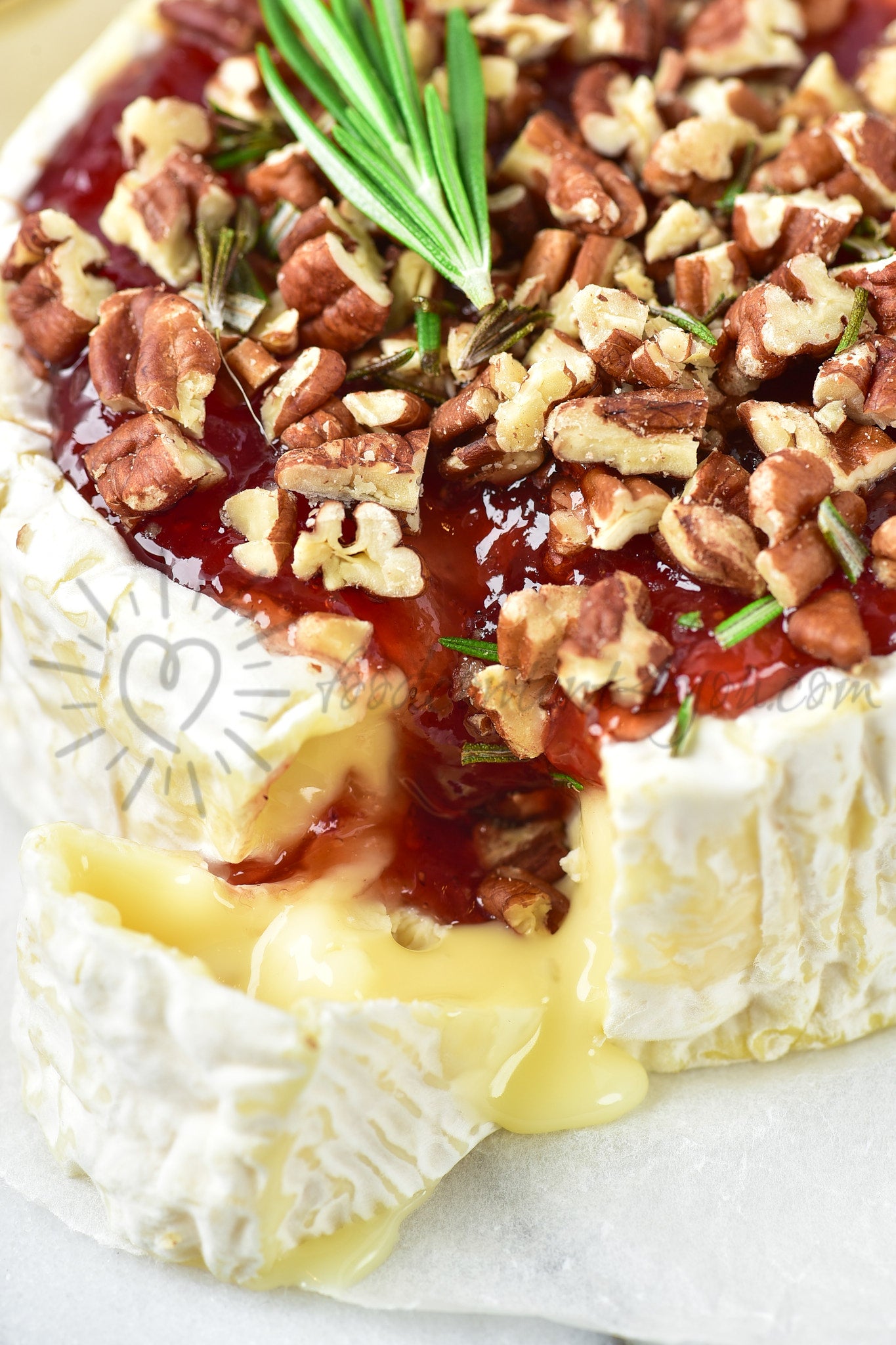 Baked brie with jam - Set 1 of 5