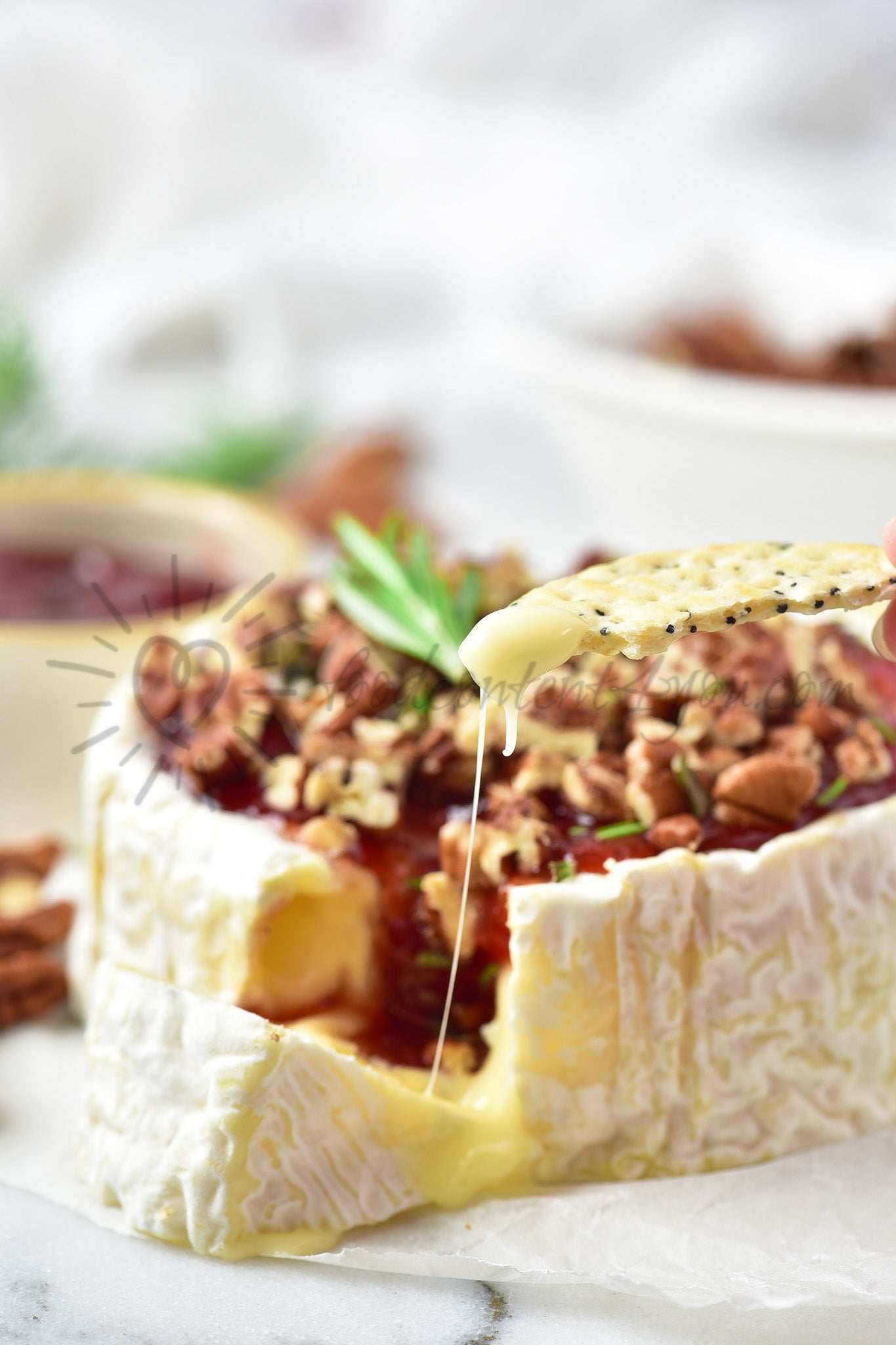 Baked brie with jam - Set 1 of 5