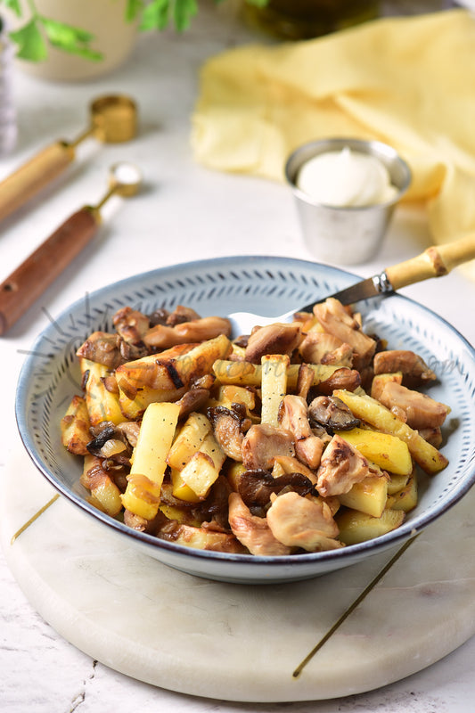 Pan-Fried Potatoes with Mushrooms - Set 2 of 5