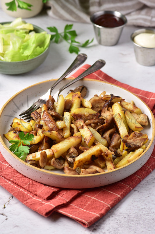 Pan-Fried Potatoes with Mushrooms - Set 5 of 5