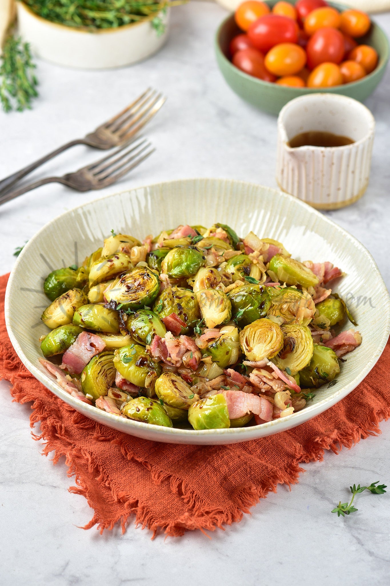 Balsamic Bacon Brussels Sprouts