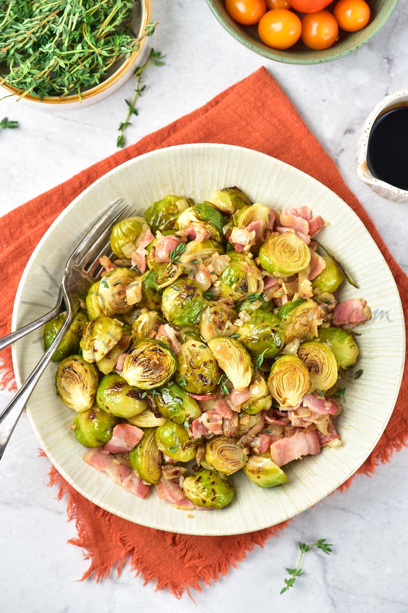Balsamic Bacon Brussels Sprouts