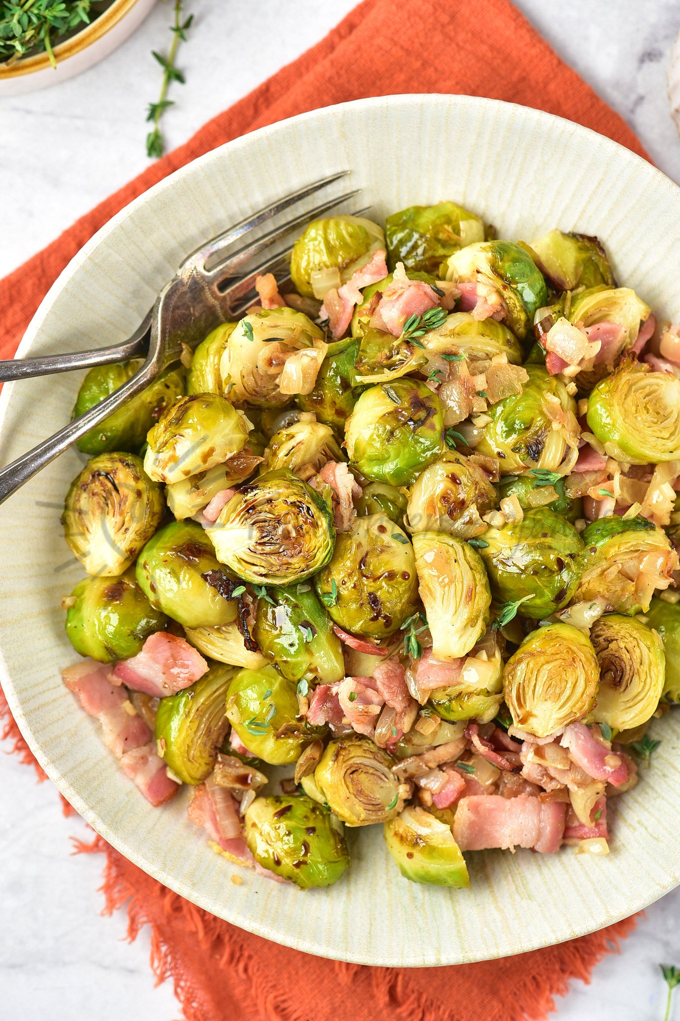 Balsamic Bacon Brussels Sprouts
