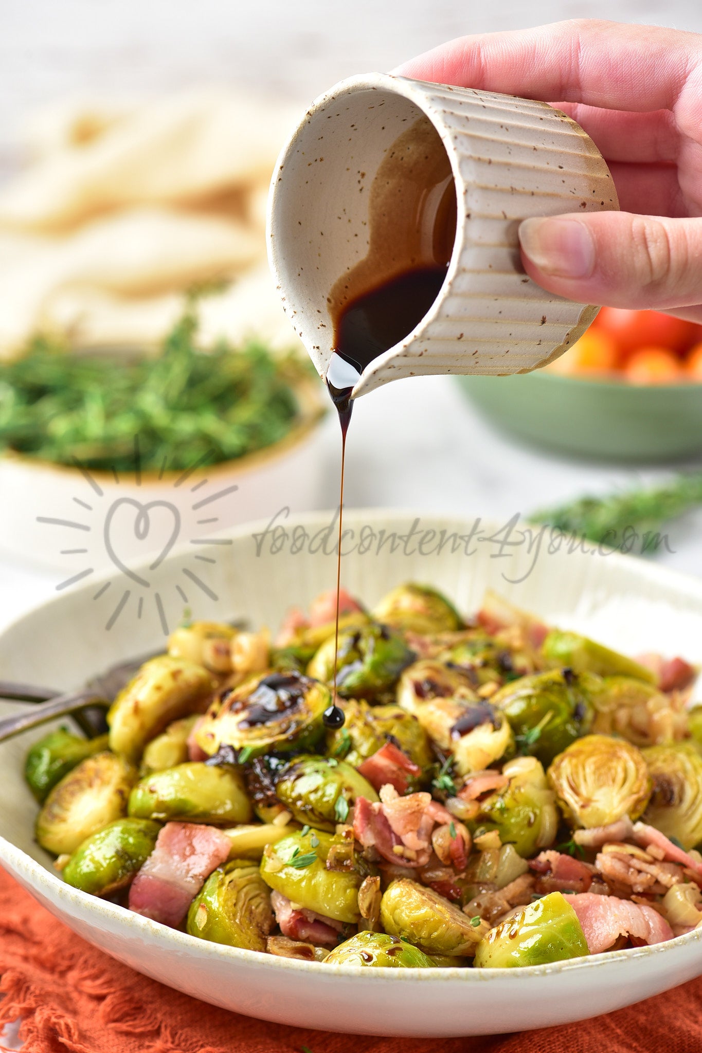 Balsamic Bacon Brussels Sprouts