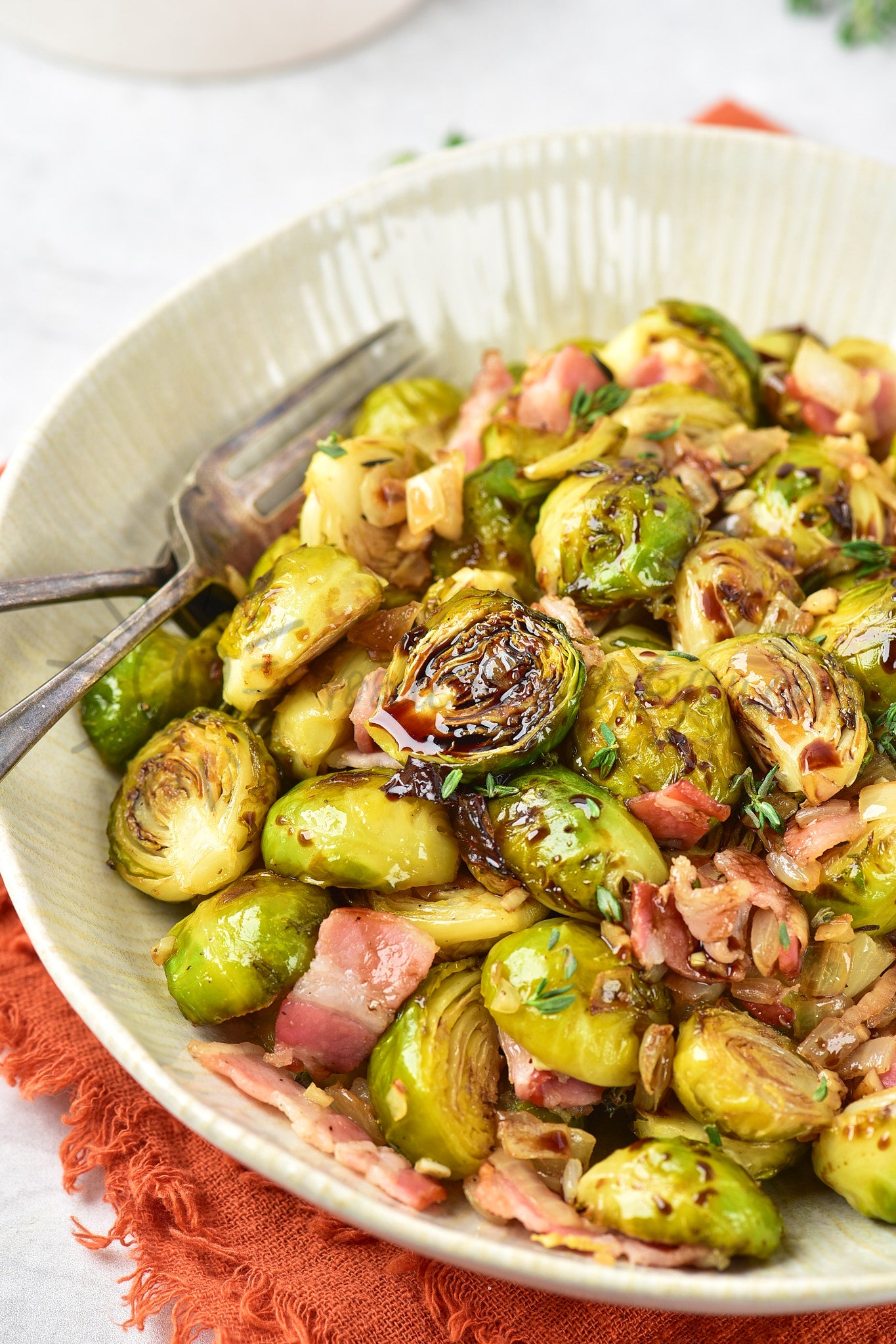 Balsamic Bacon Brussels Sprouts