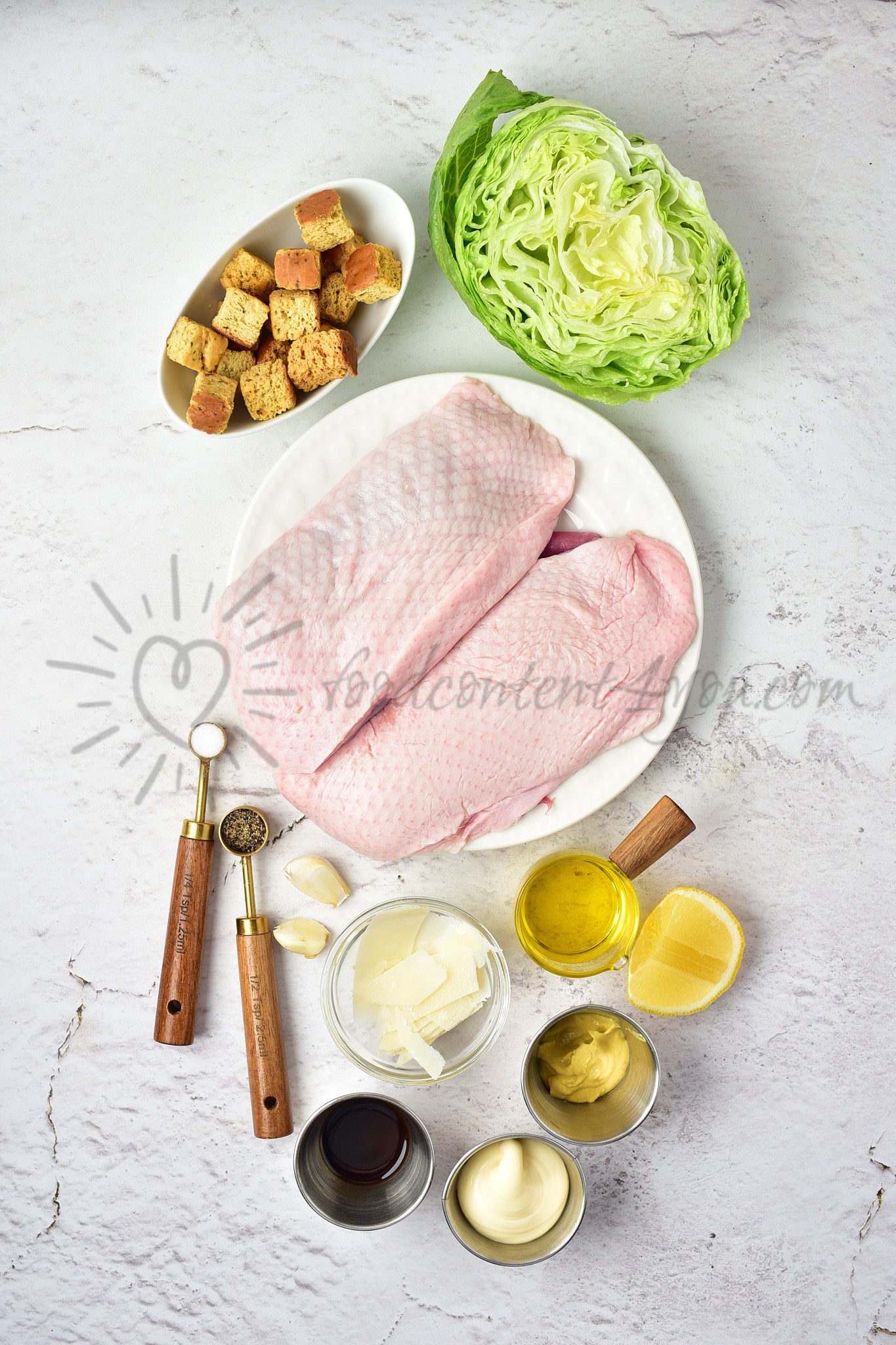 Duck Caesar Salad