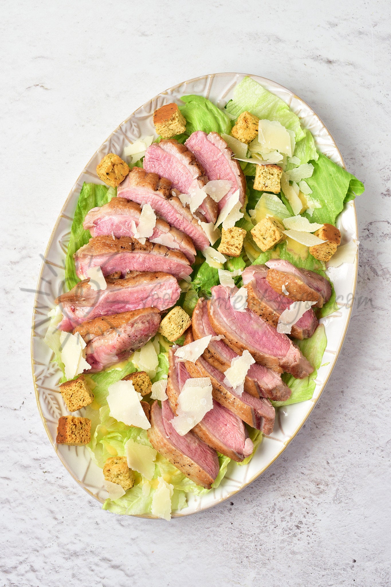 Duck Caesar Salad