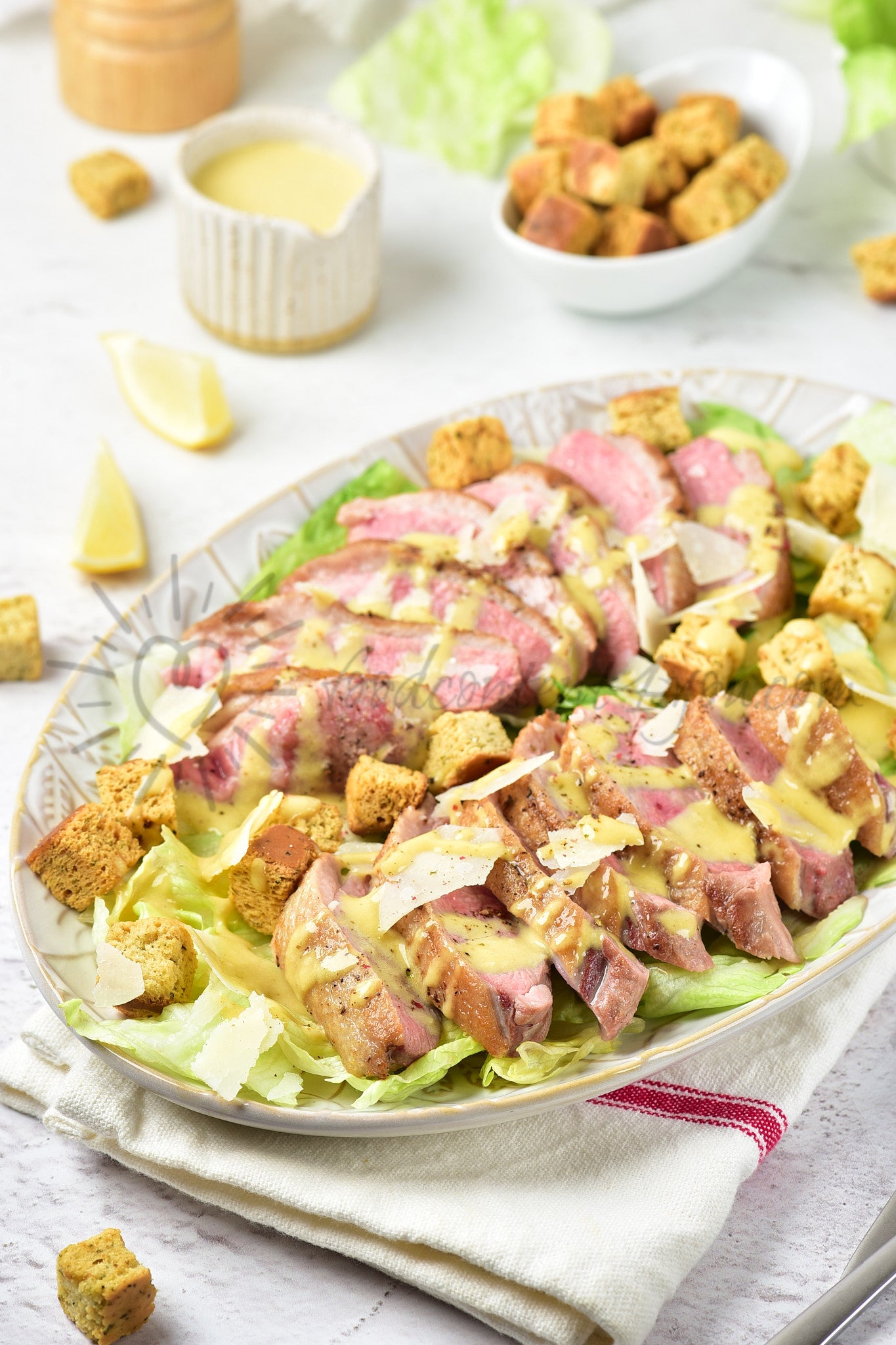 Duck Caesar Salad