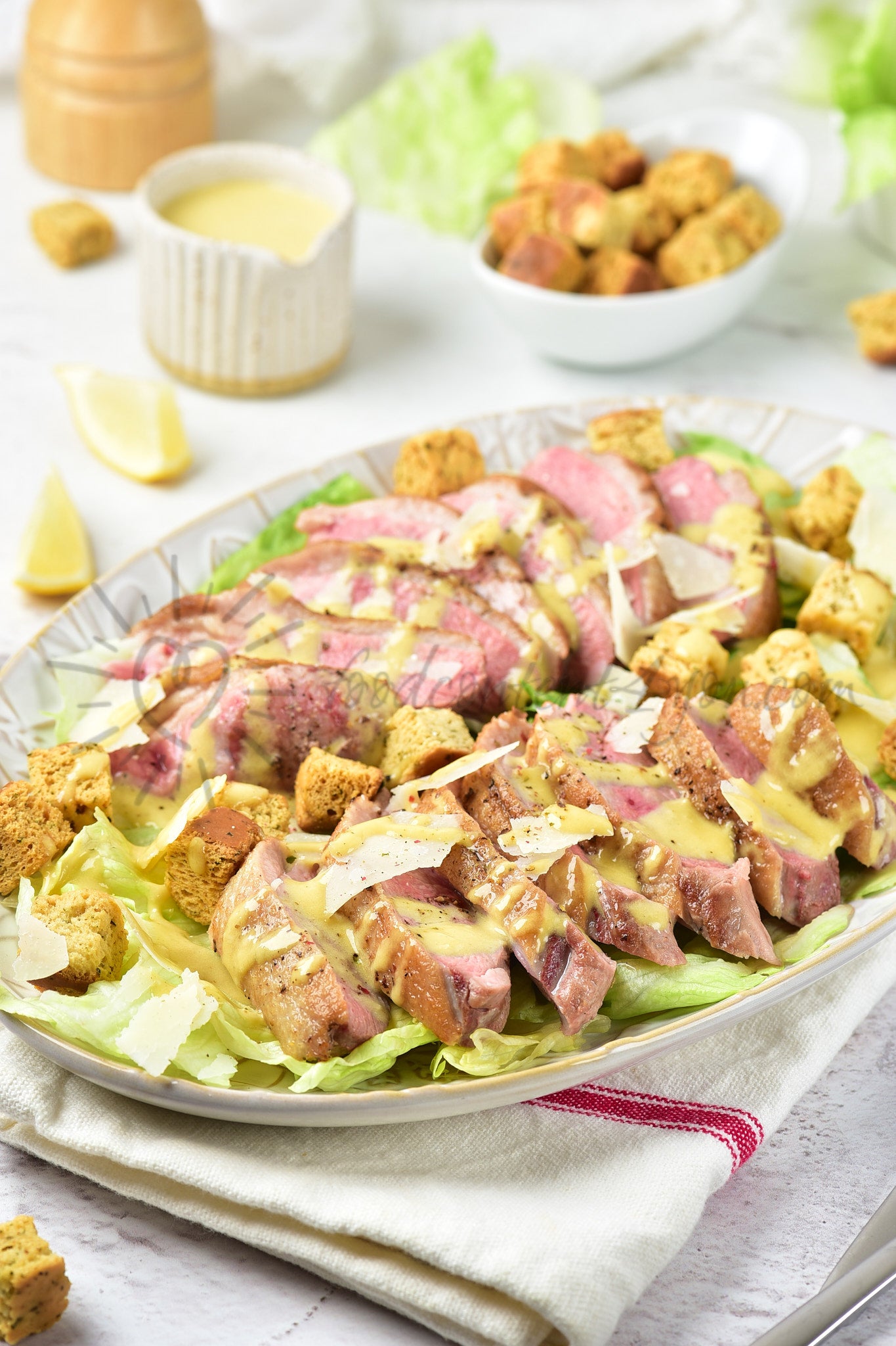 Duck Caesar Salad