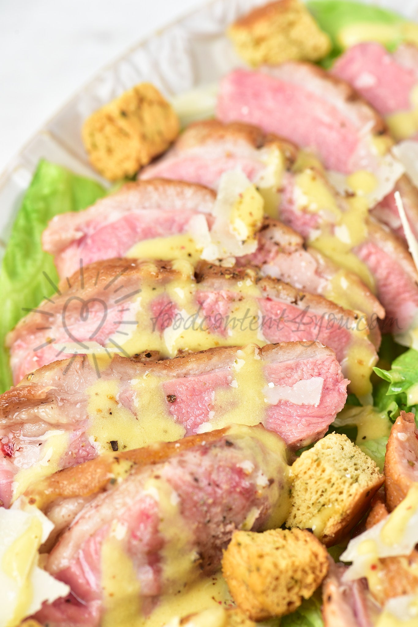 Duck Caesar Salad