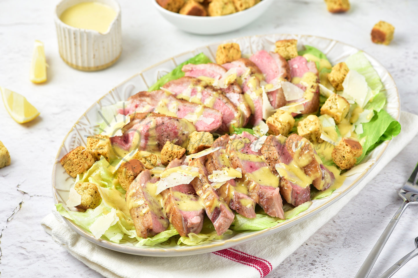 Duck Caesar Salad