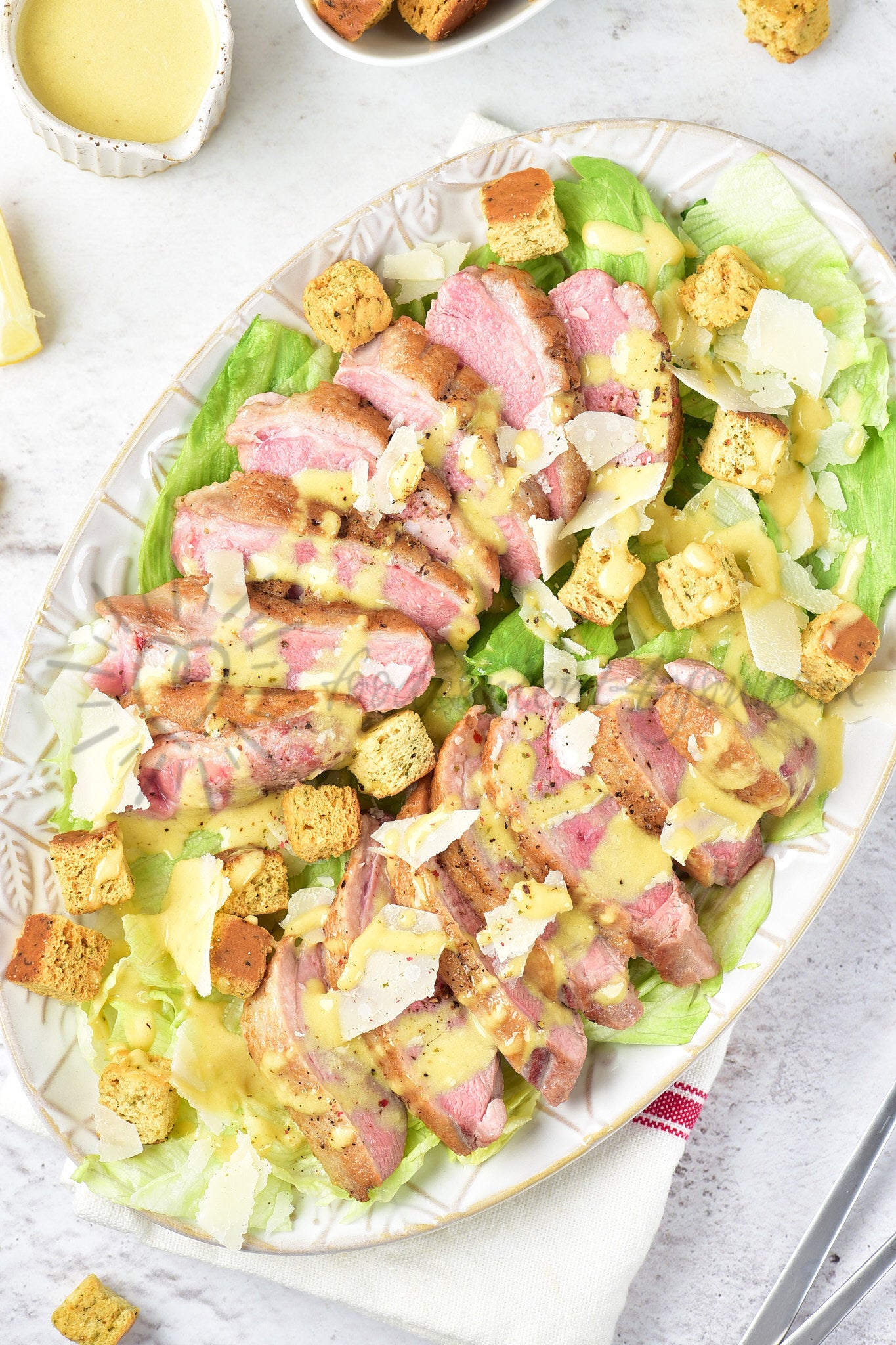 Duck Caesar Salad