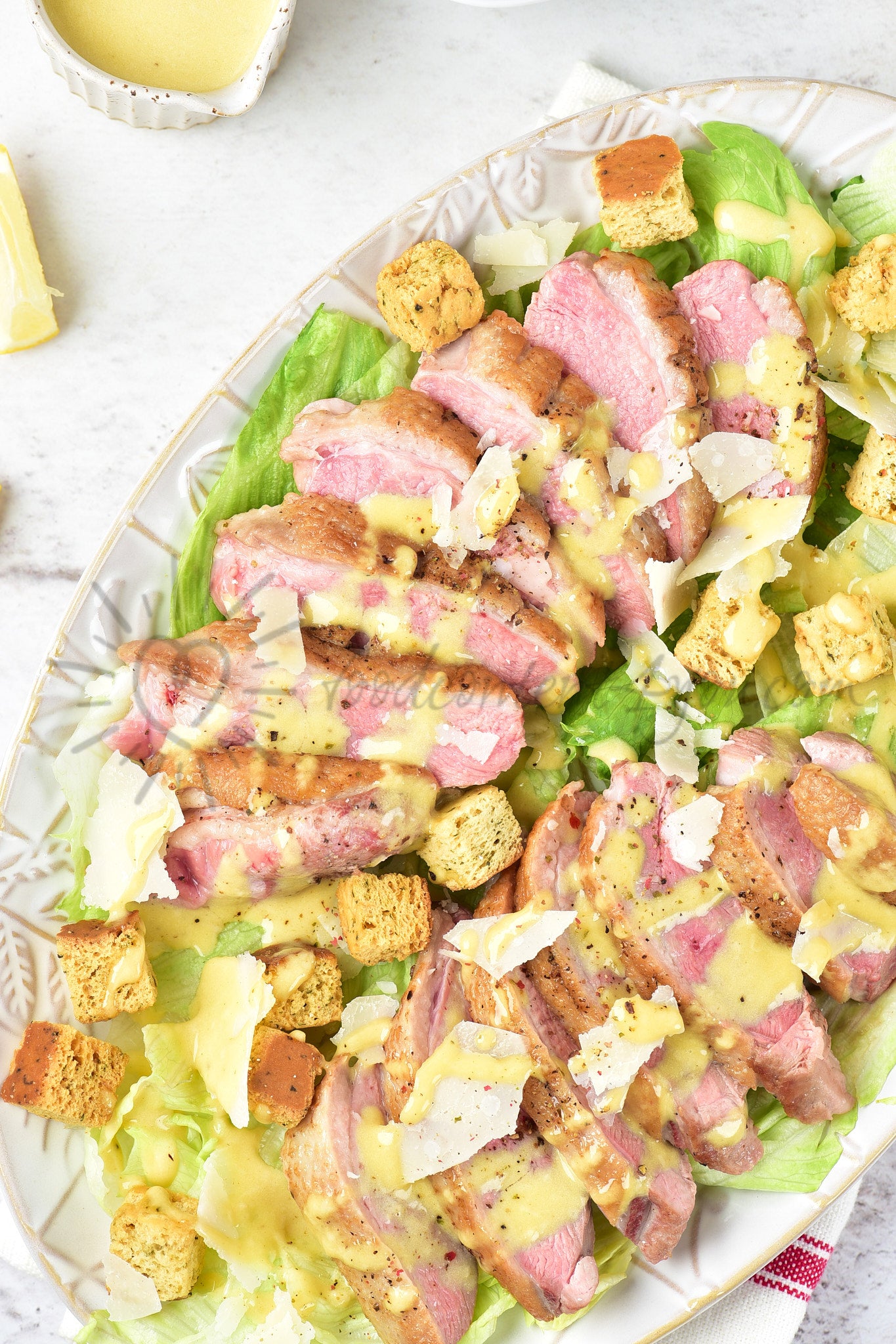 Duck Caesar Salad