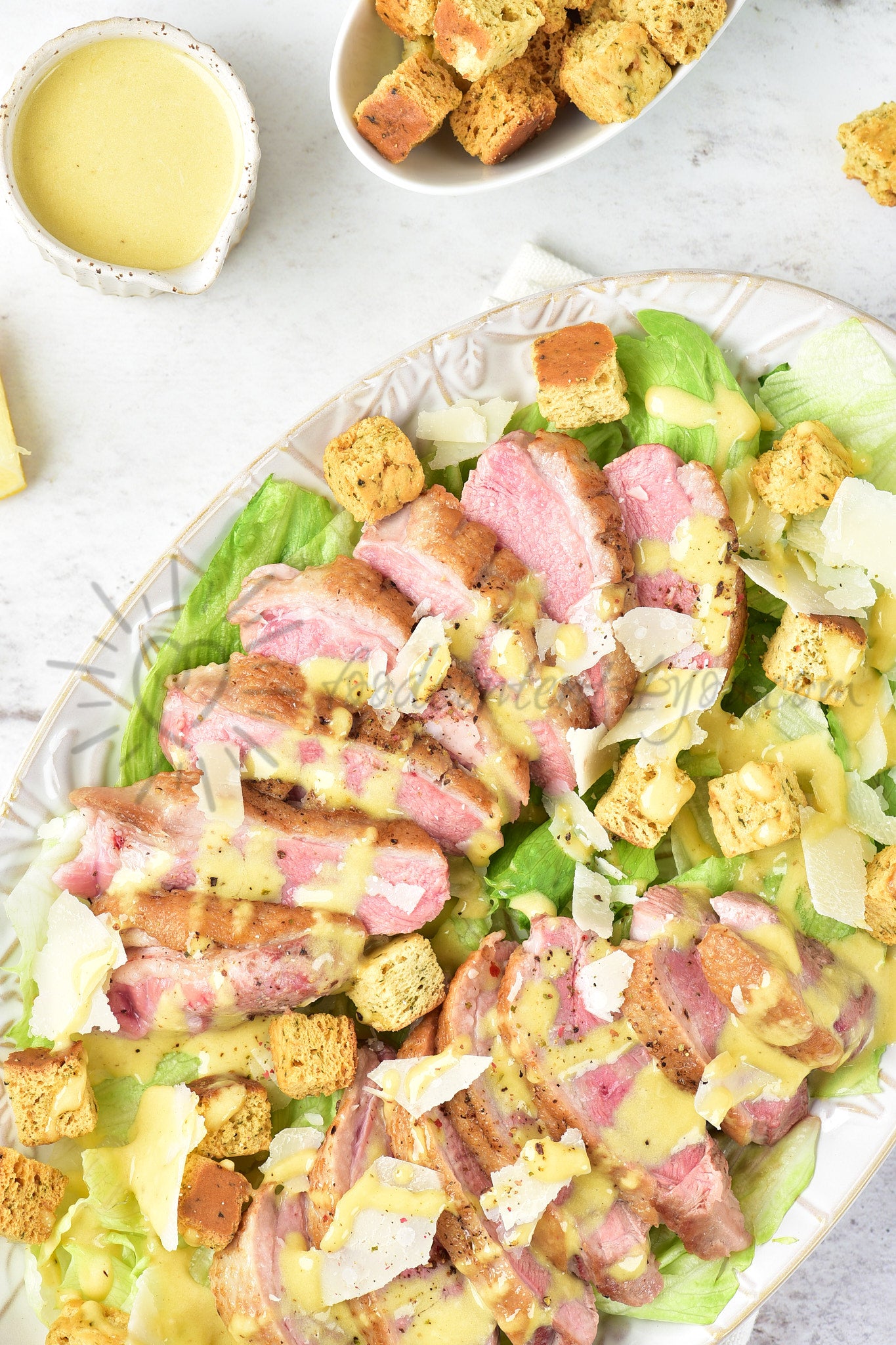 Duck Caesar Salad