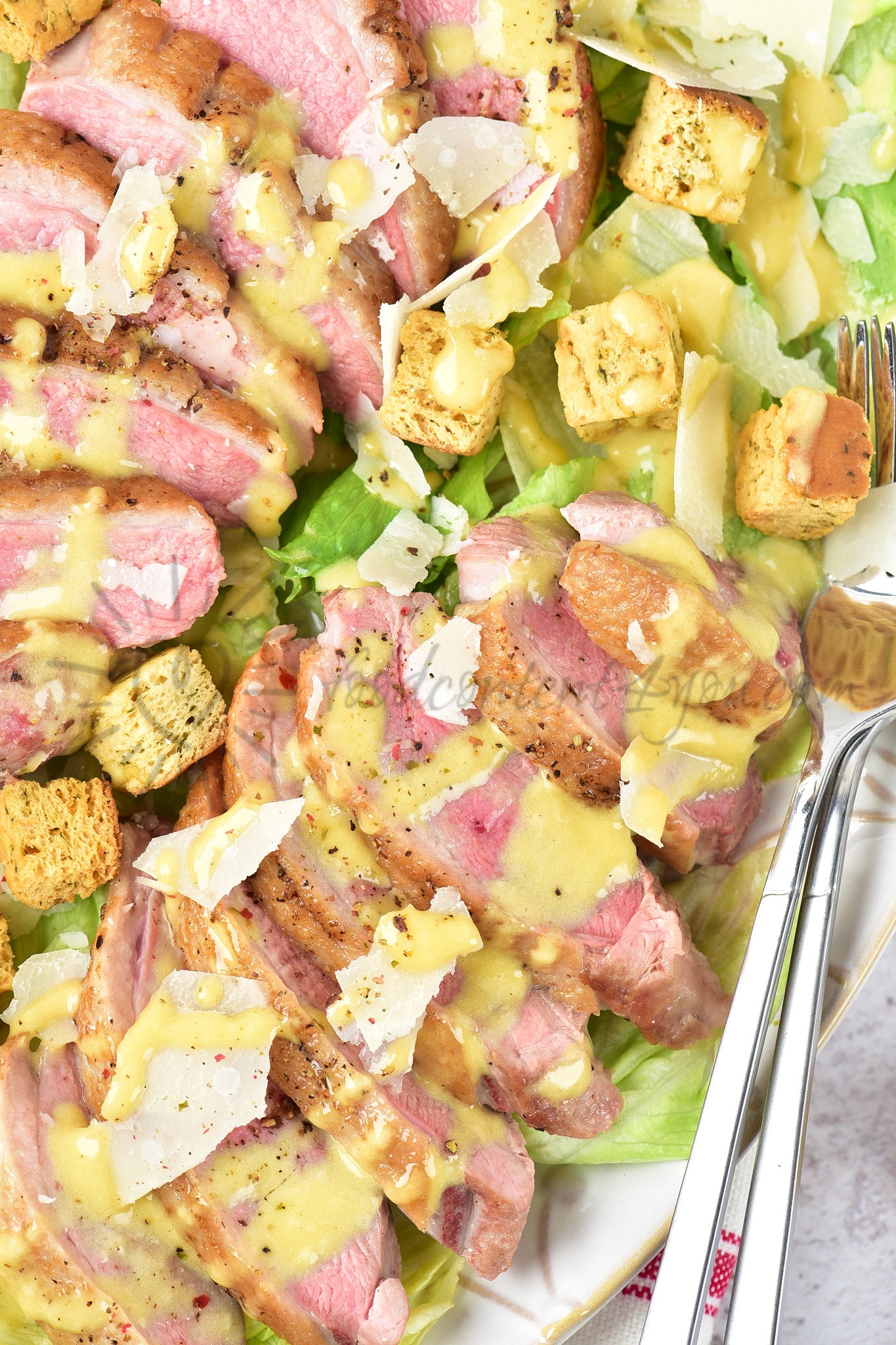 Duck Caesar Salad