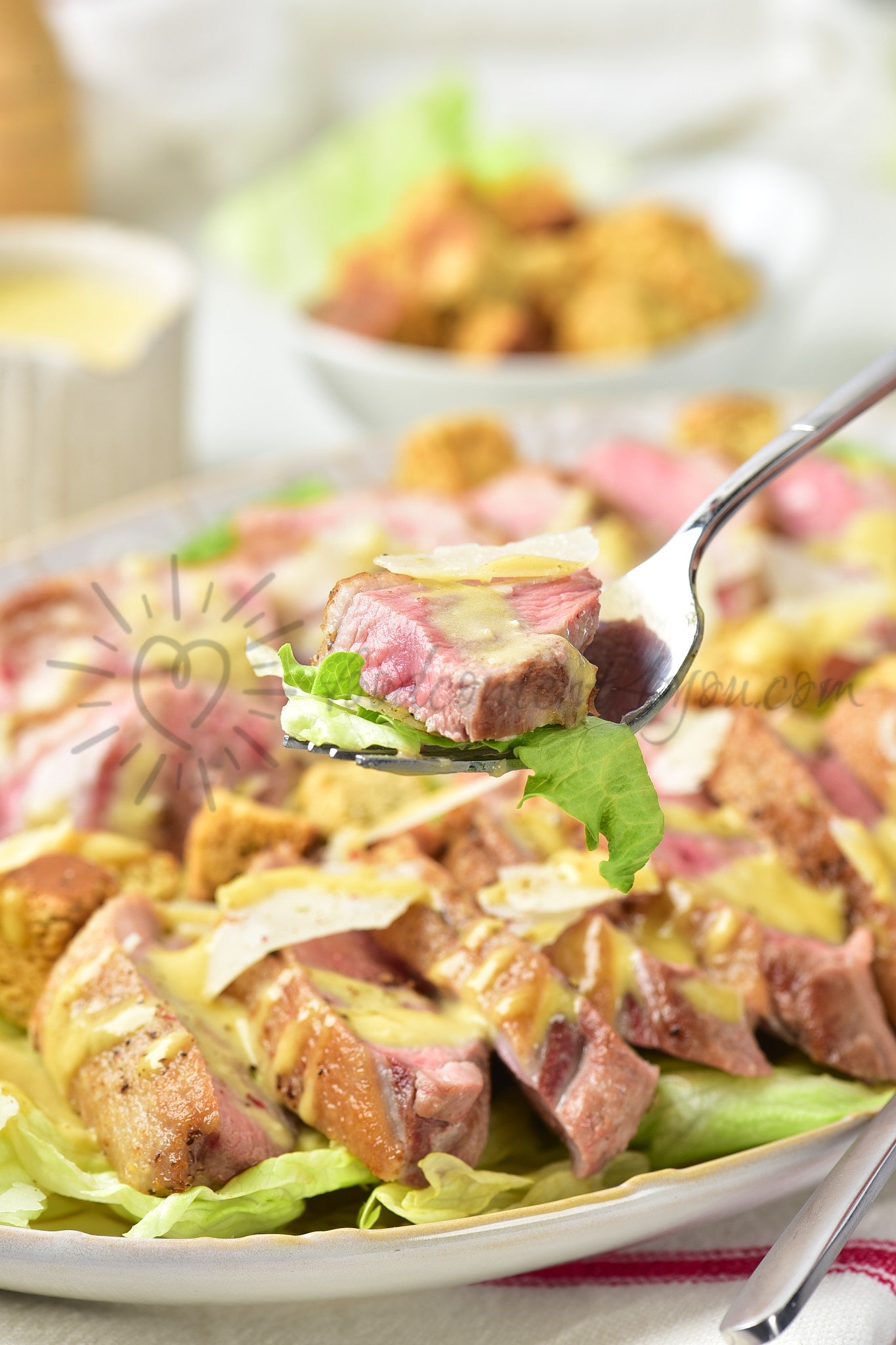 Duck Caesar Salad