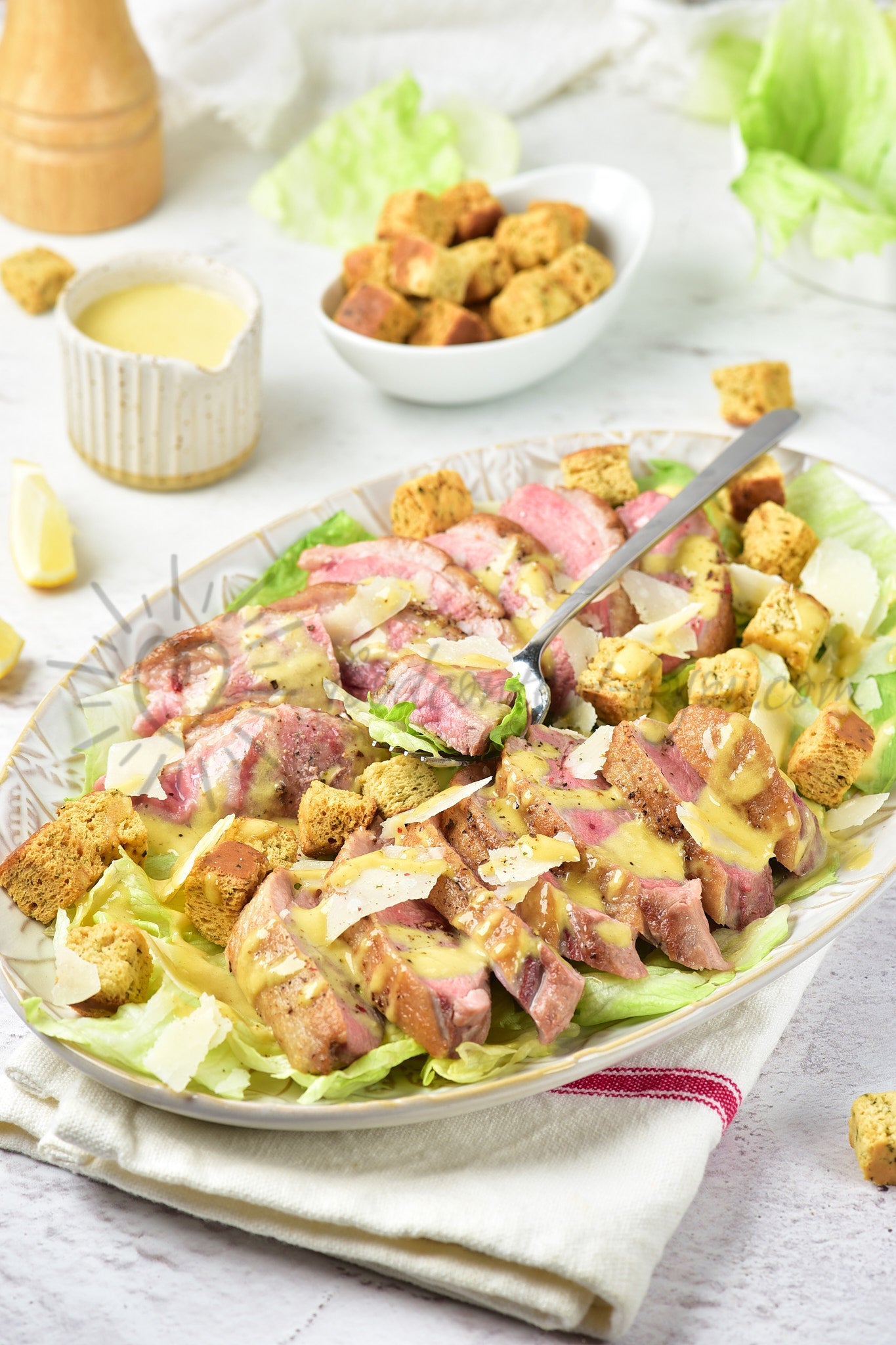 Duck Caesar Salad