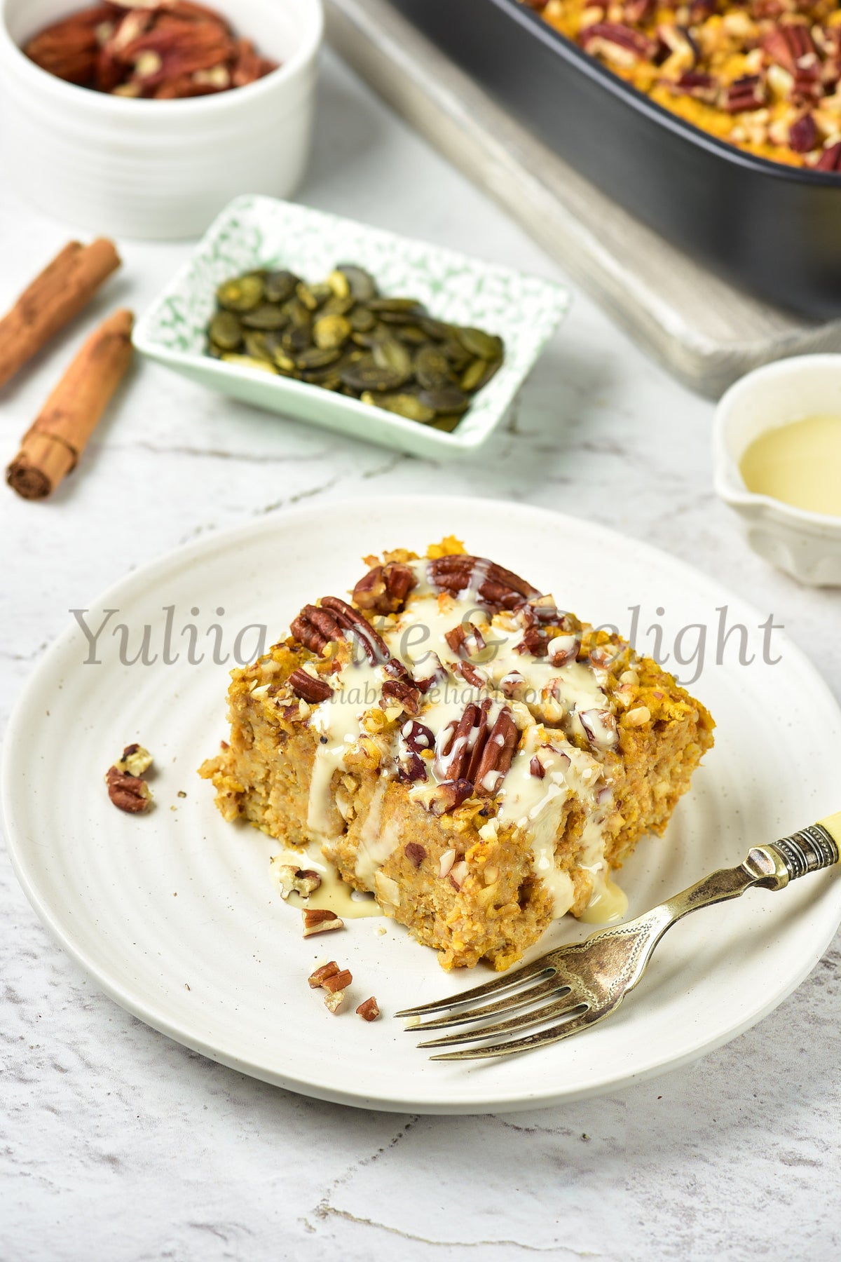 Pumpkin Baked Oatmeal - Set 4 of 5
