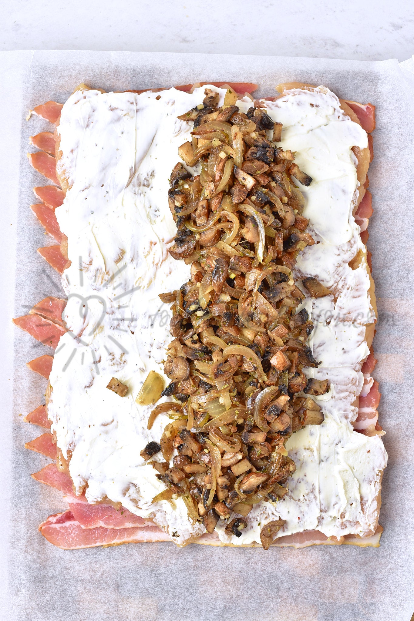 Bacon Mushroom Chicken Roulade