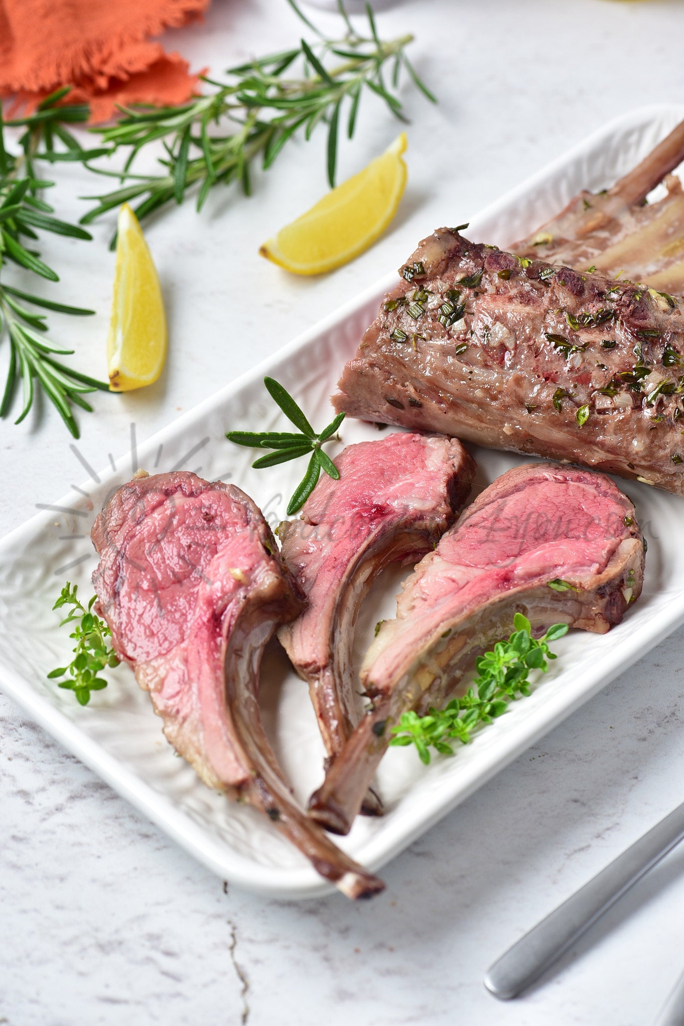 Roasted Rack of Lamb - Set 1 of 5