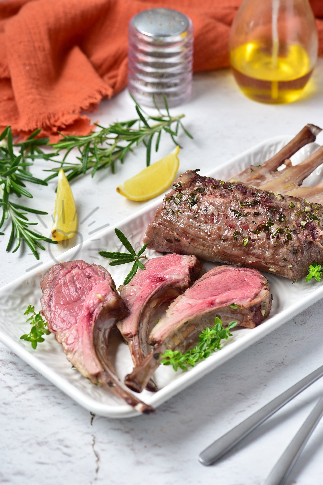 Roasted Rack of Lamb - Set 1 of 5