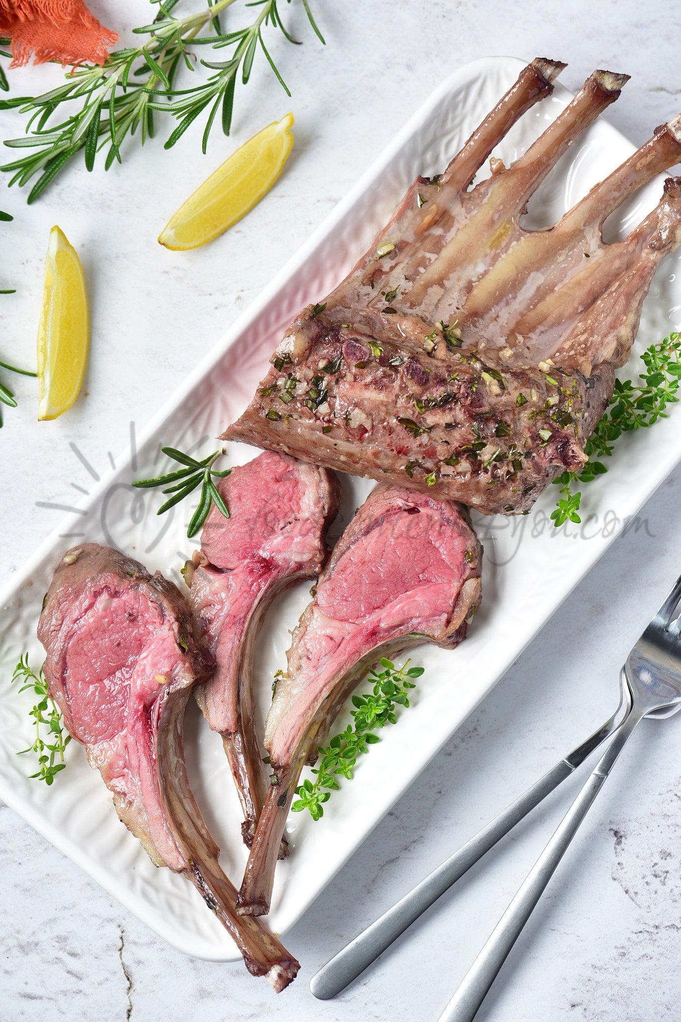 Roasted Rack of Lamb - Set 1 of 5
