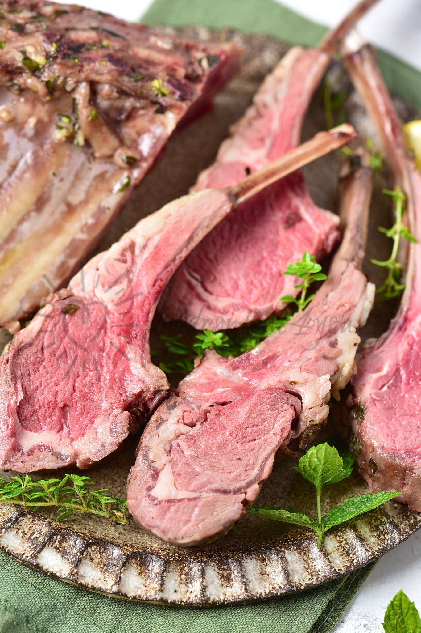 Roasted Rack of Lamb - Set 3 of 5