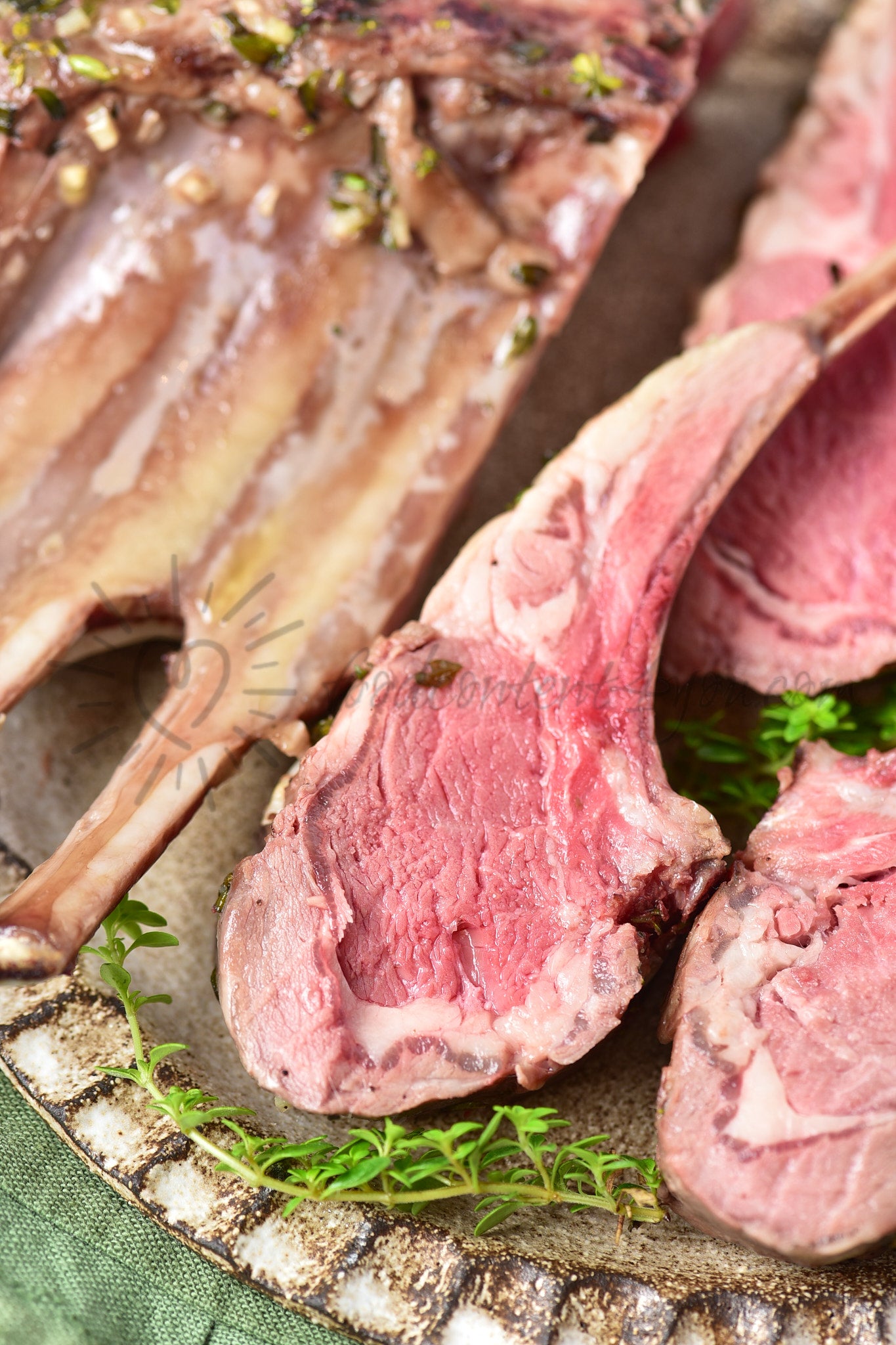 Roasted Rack of Lamb - Set 3 of 5