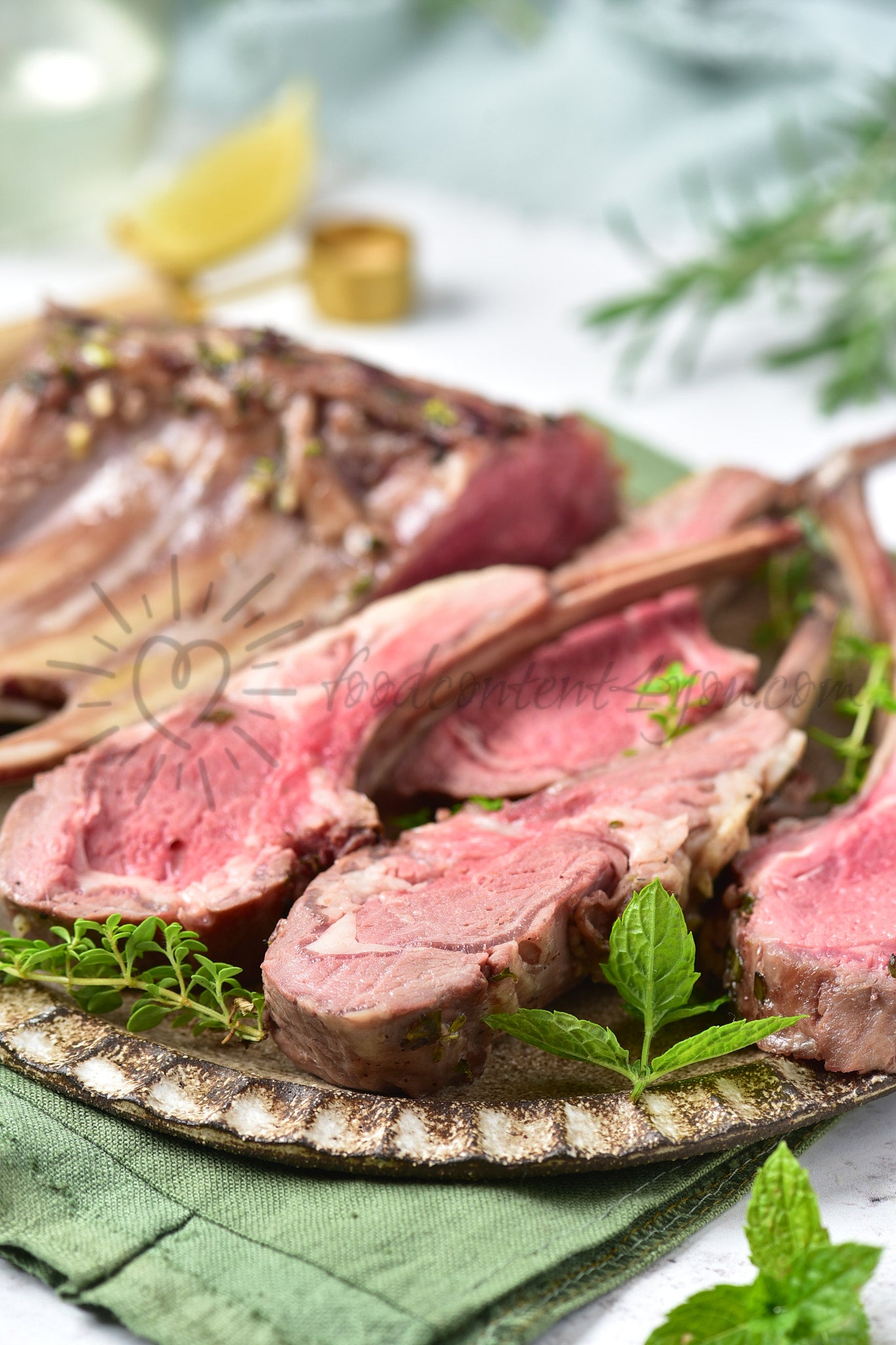 Roasted Rack of Lamb - Set 3 of 5