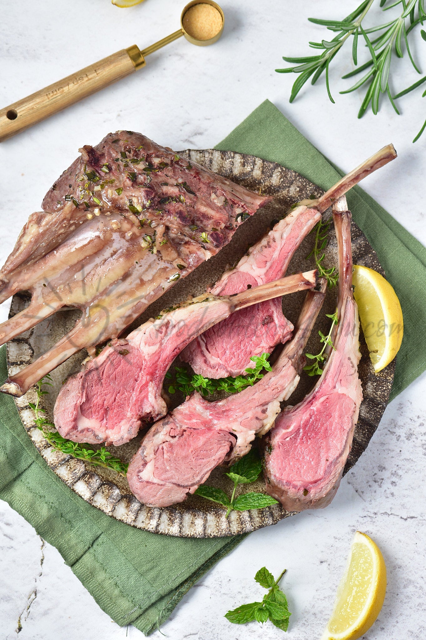 Roasted Rack of Lamb - Set 3 of 5