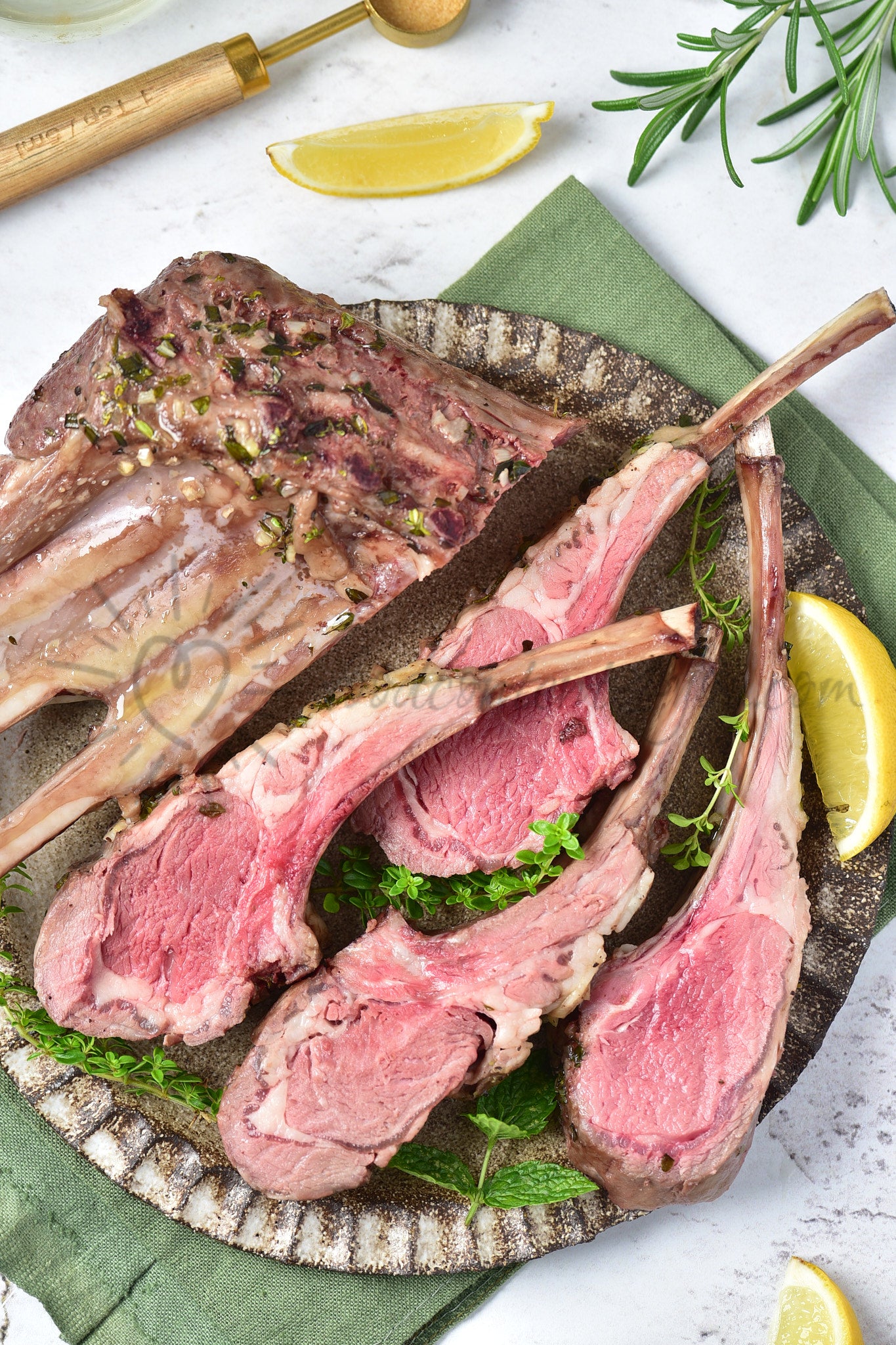 Roasted Rack of Lamb - Set 3 of 5