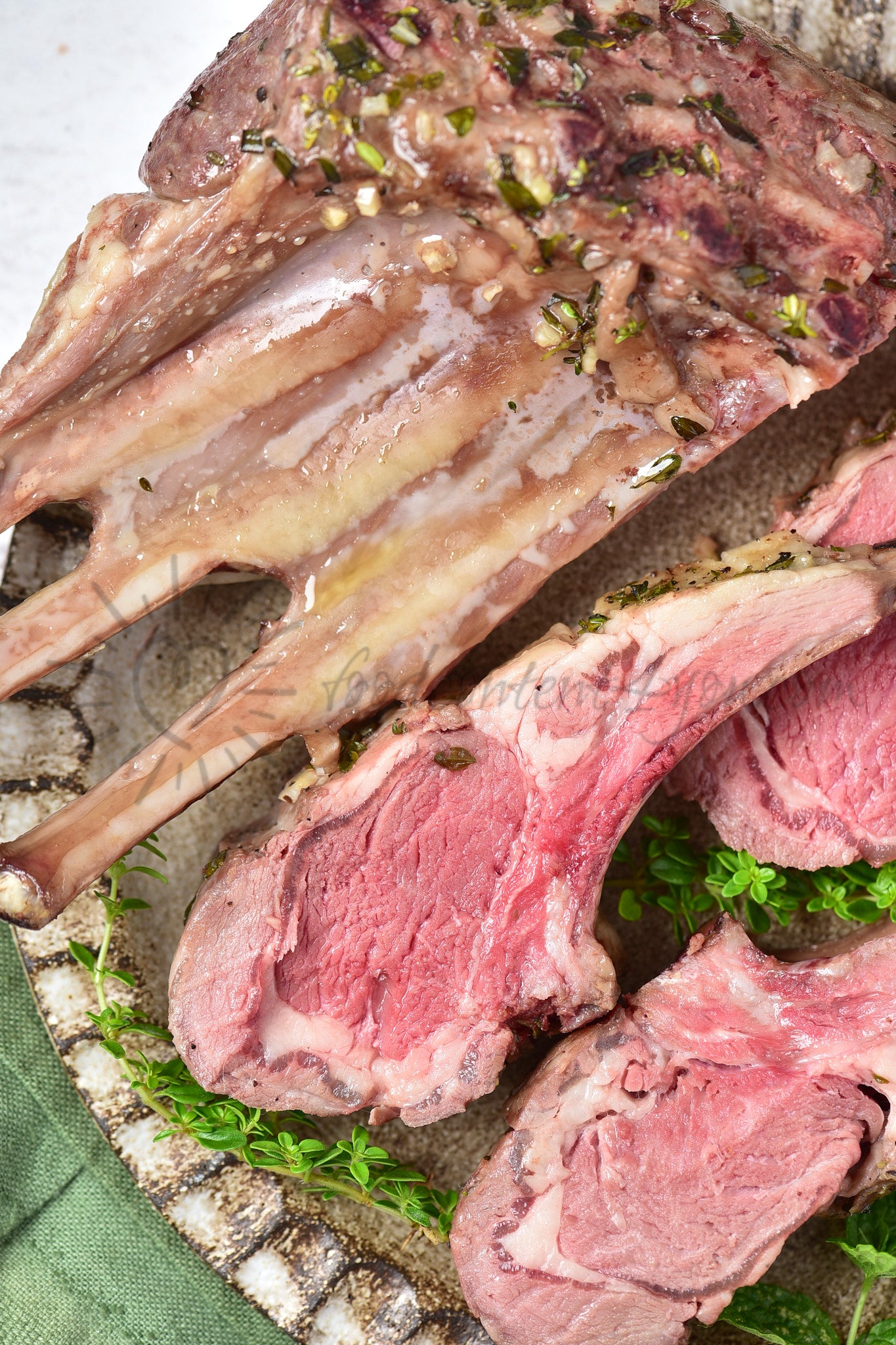 Roasted Rack of Lamb - Set 3 of 5