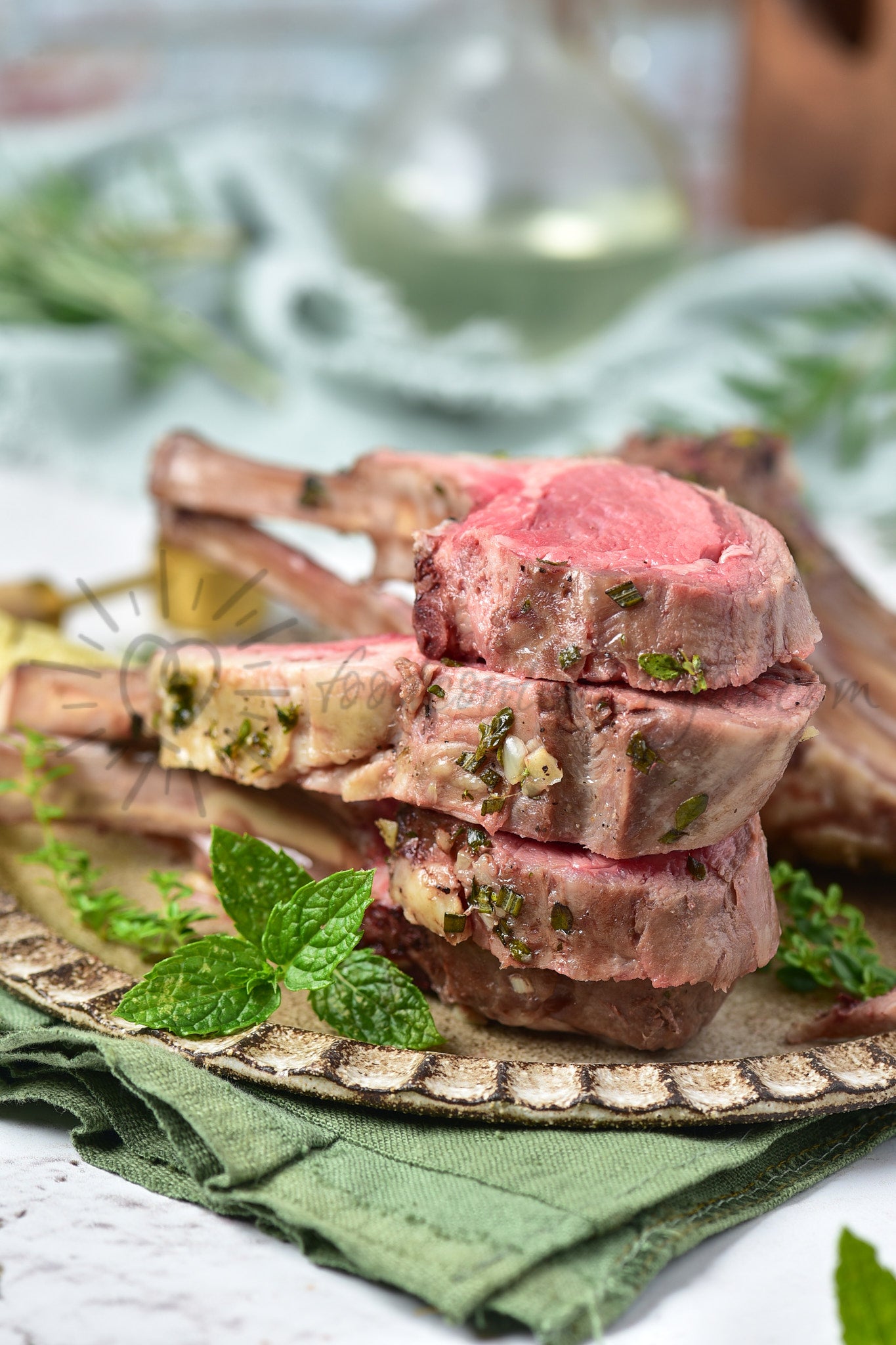 Roasted Rack of Lamb - Set 3 of 5