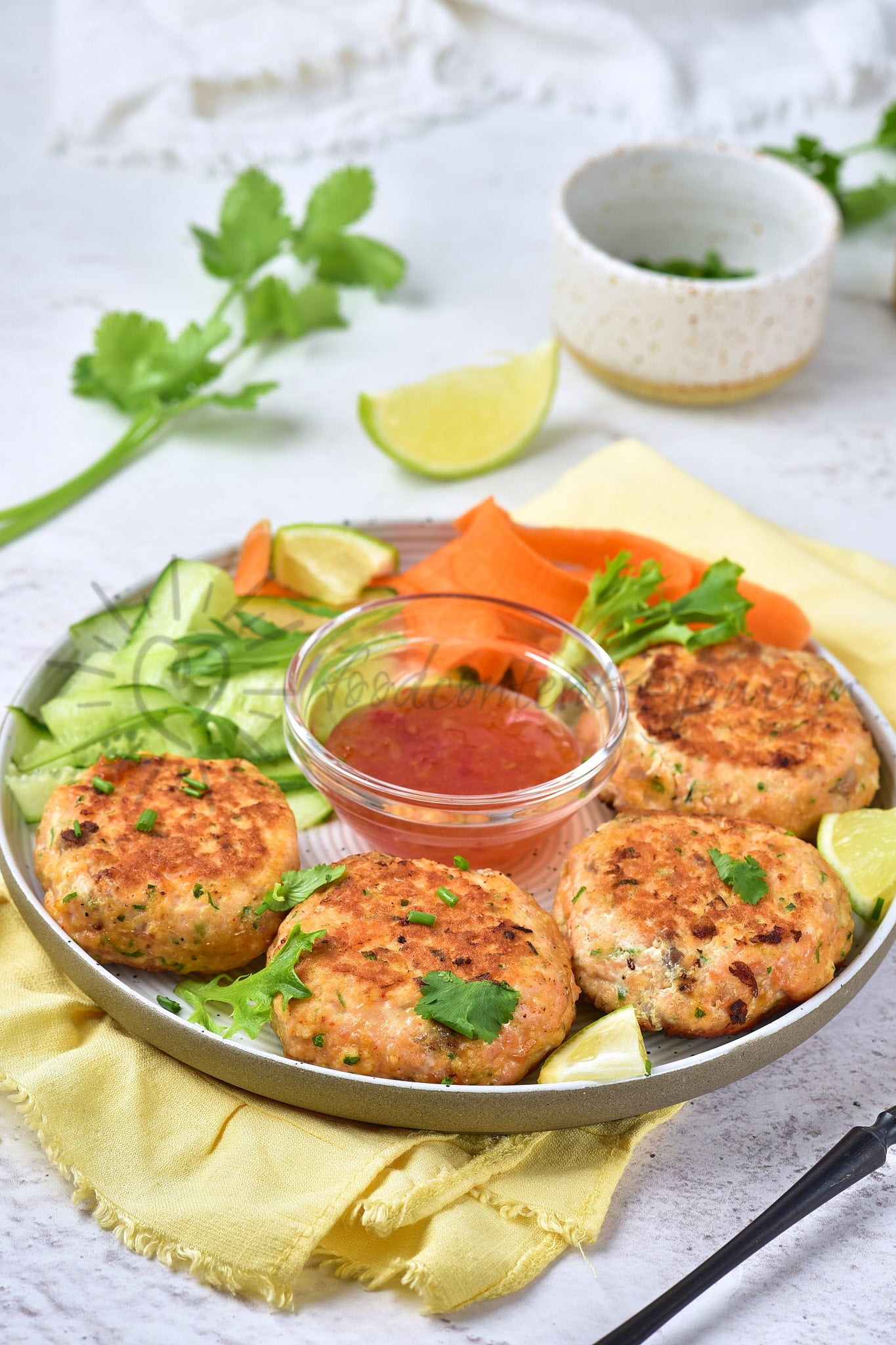Thai Salmon Fish Cakes - Set 4 of 5