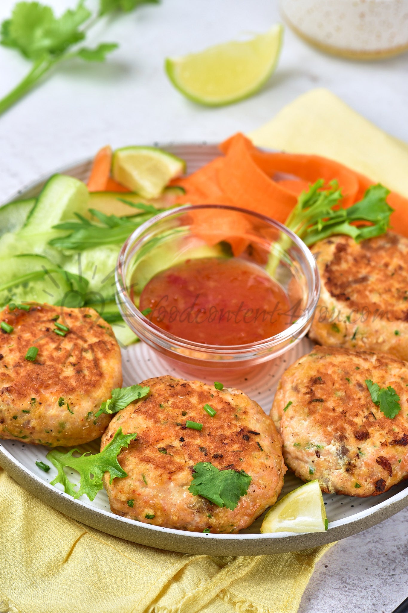 Thai Salmon Fish Cakes - Set 4 of 5