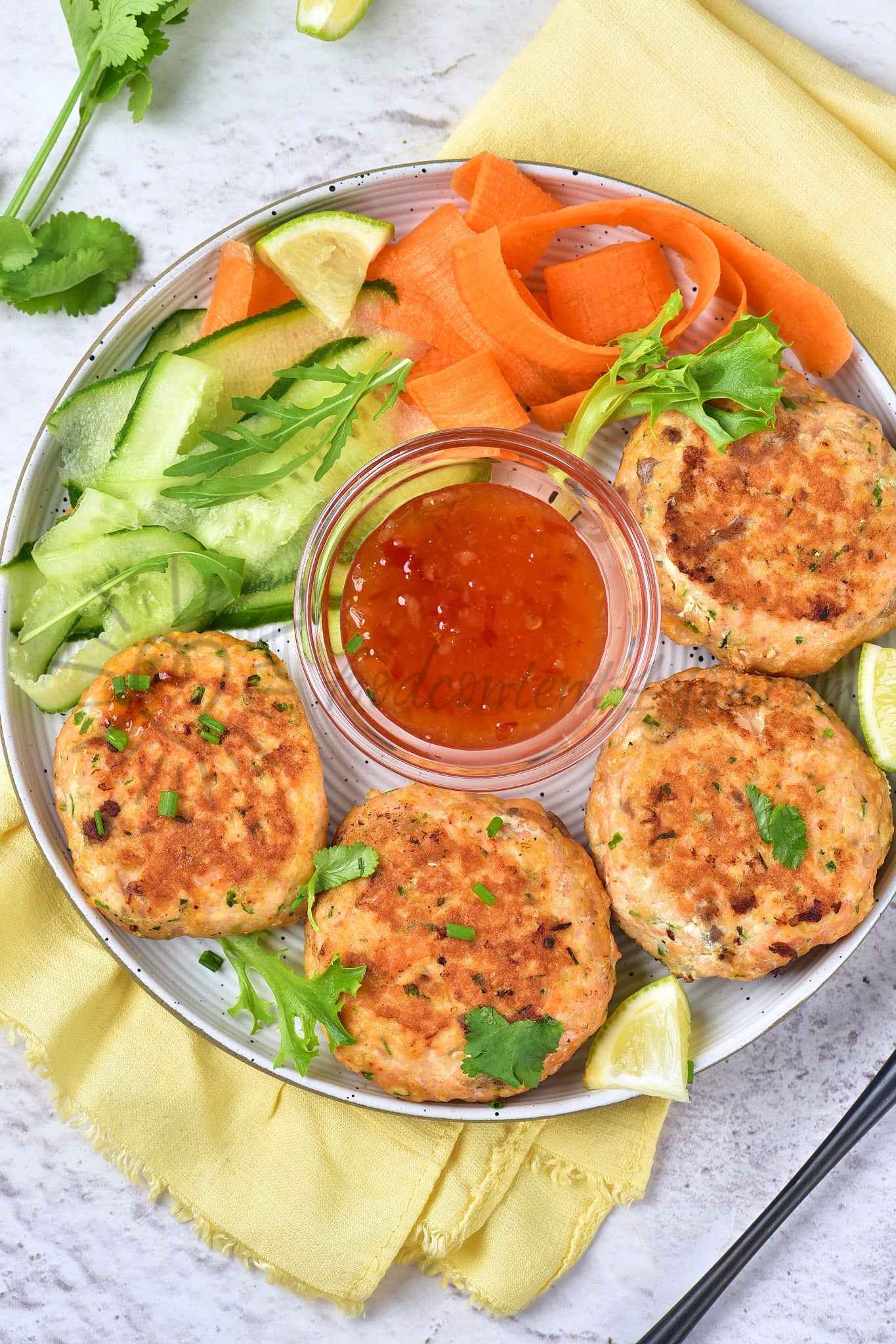 Thai Salmon Fish Cakes - Set 4 of 5