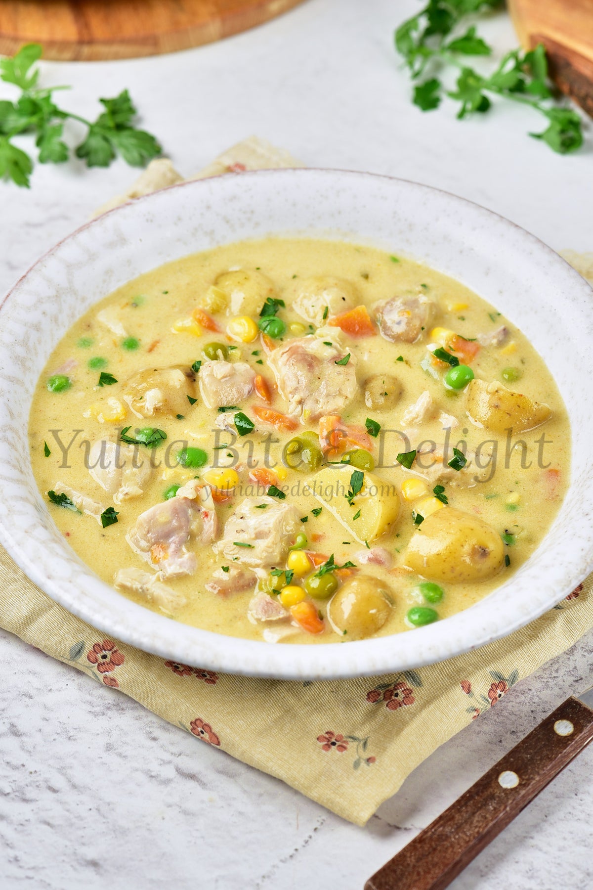 Creamy Chicken Soup - Set 5 of 5