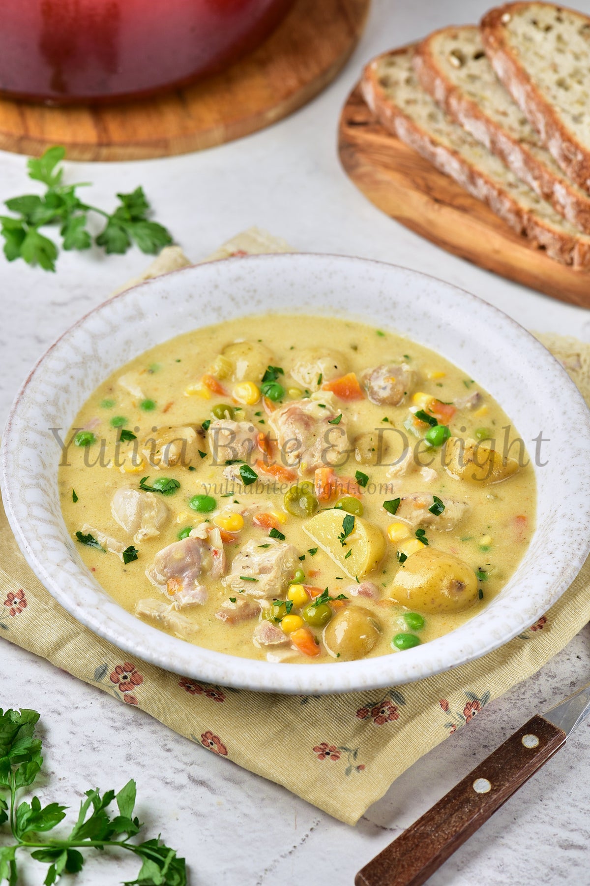 Creamy Chicken Soup - Set 5 of 5