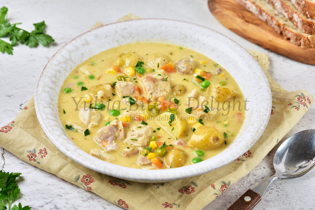Creamy Chicken Soup - Set 5 of 5