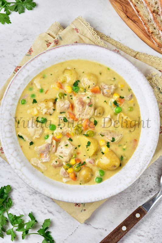 Creamy Chicken Soup - Set 5 of 5