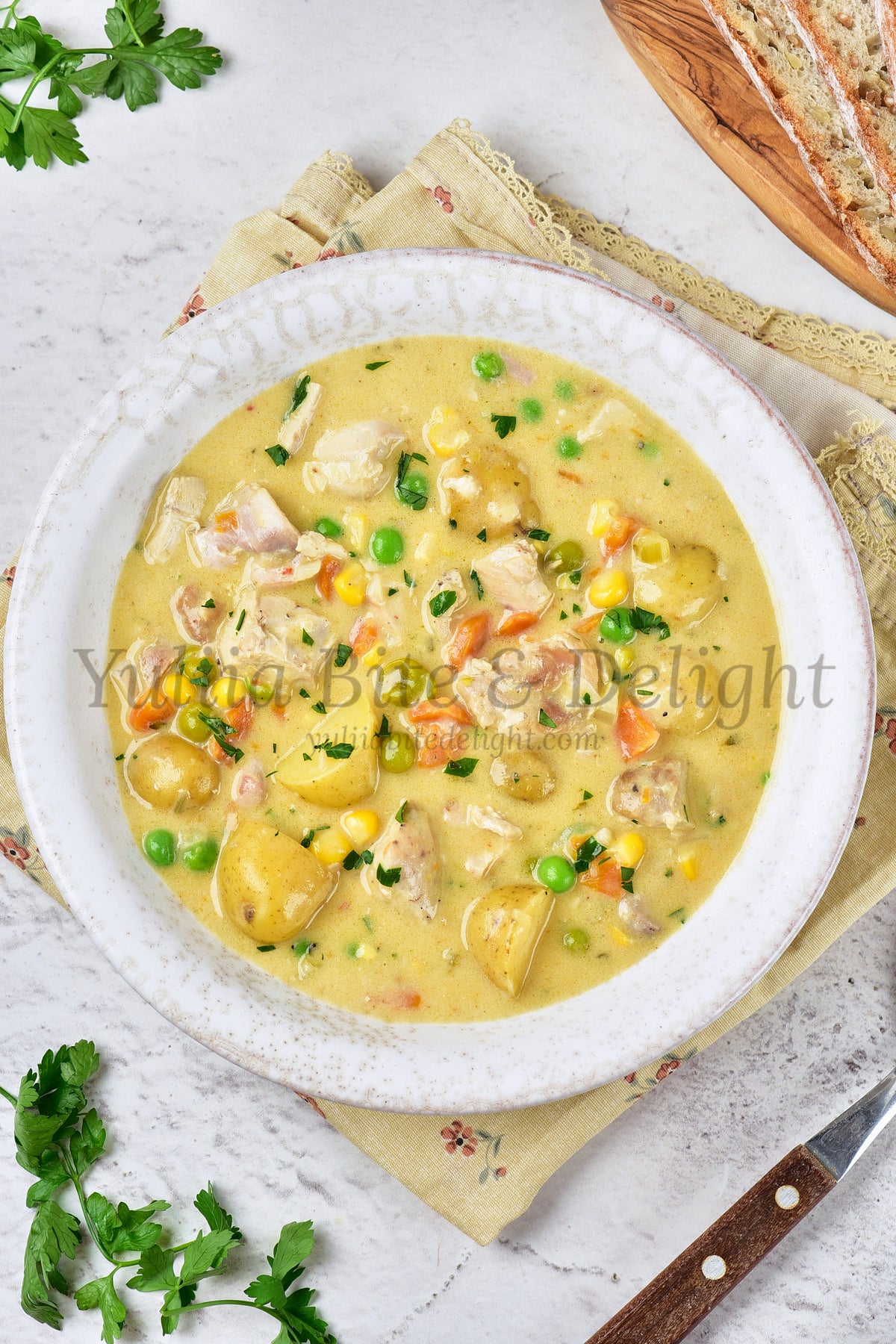 Creamy Chicken Soup - Set 5 of 5