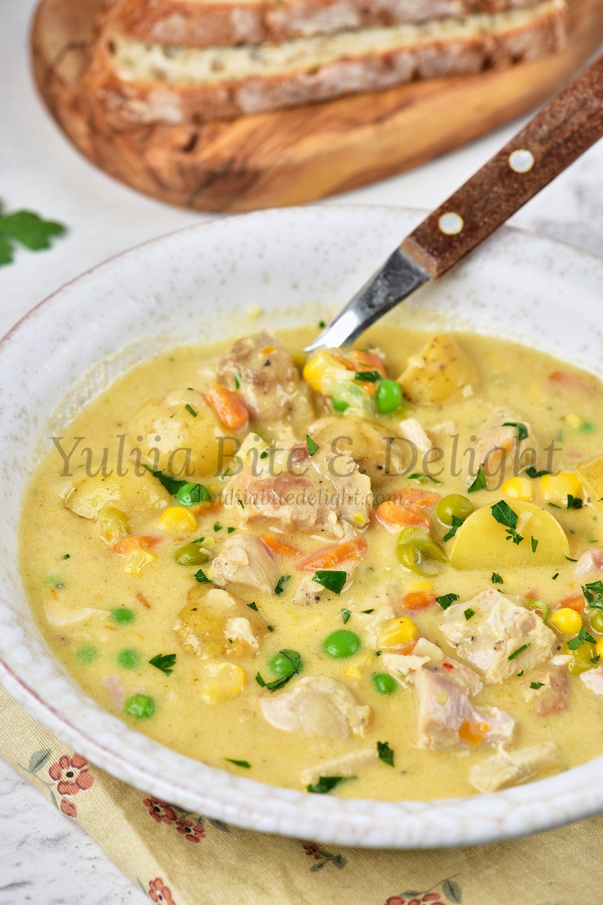 Creamy Chicken Soup - Set 5 of 5