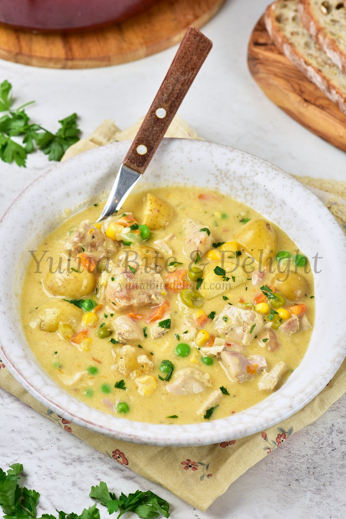 Creamy Chicken Soup - Set 5 of 5