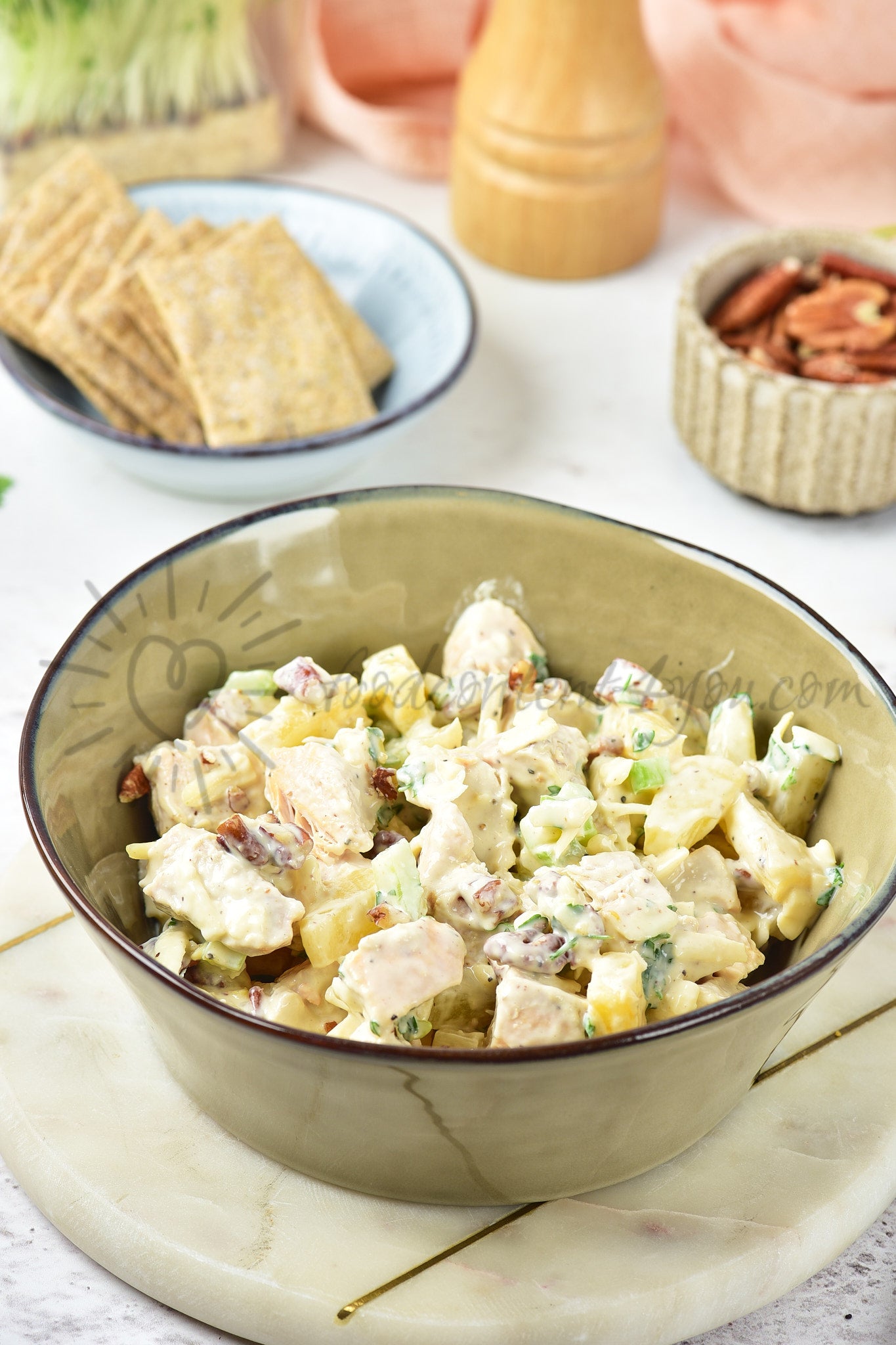 Pineapple Chicken Salad - Set 3 of 5