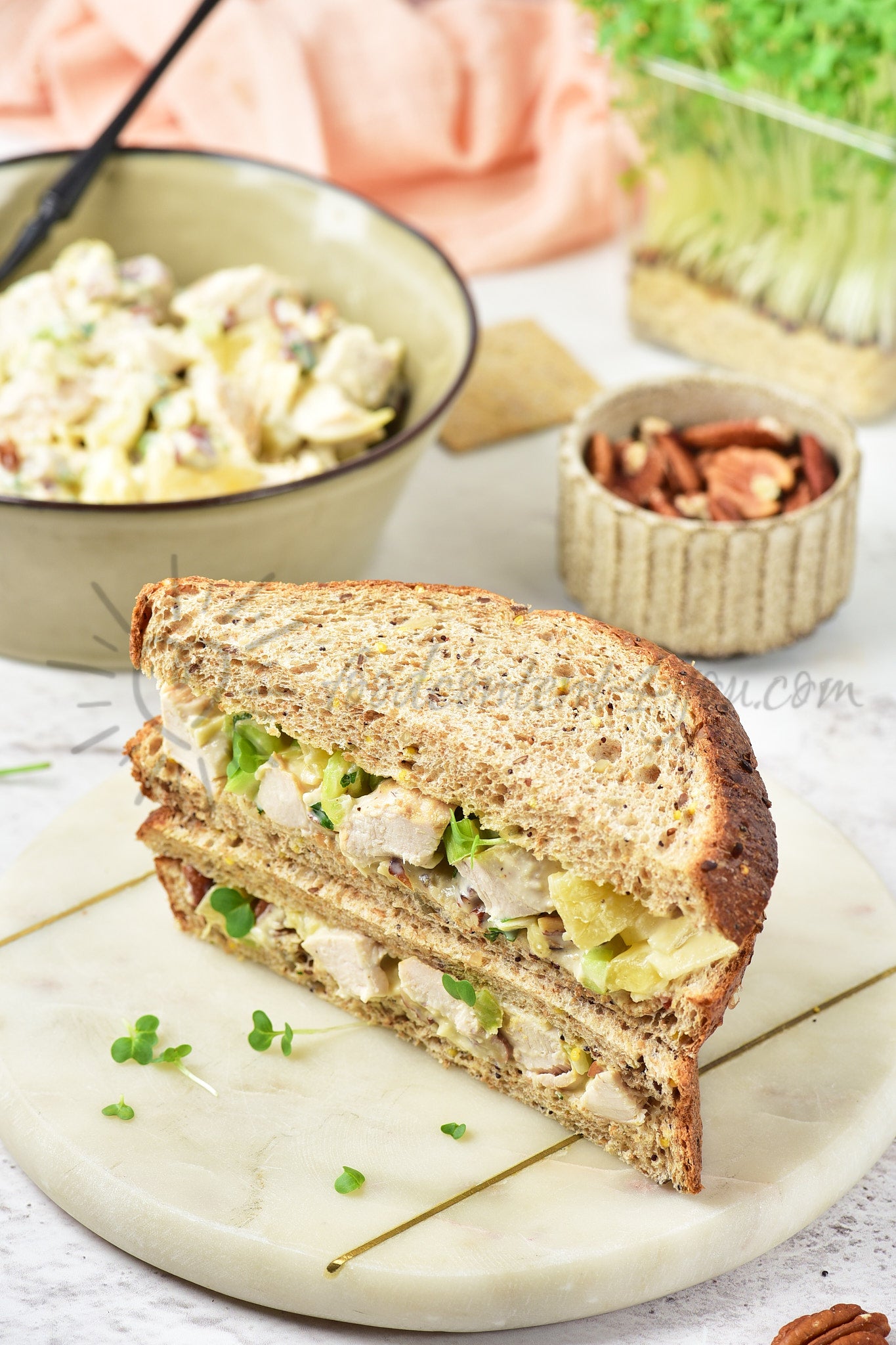 Pineapple Chicken Salad - Set 3 of 5