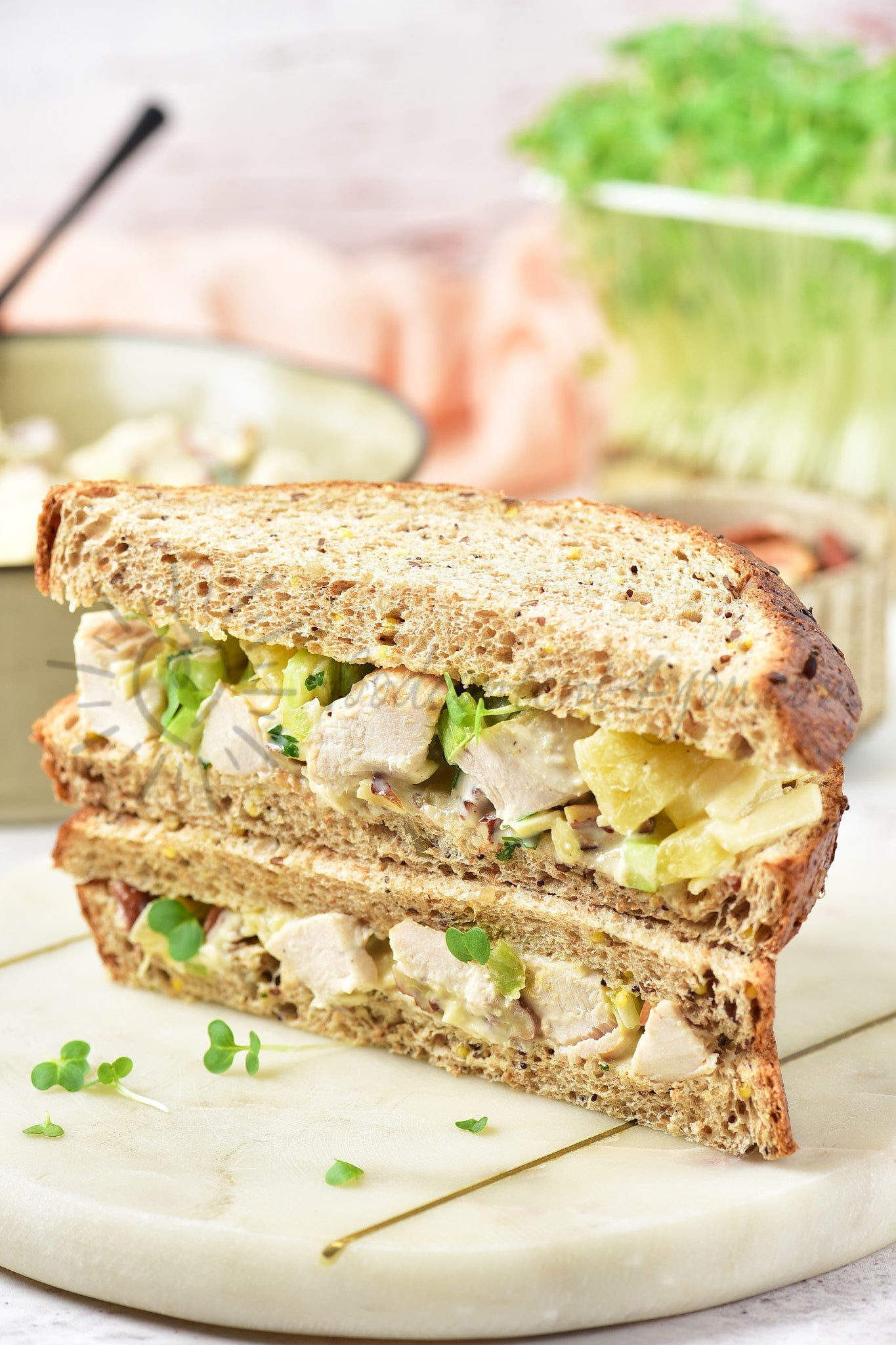 Pineapple Chicken Salad - Set 3 of 5