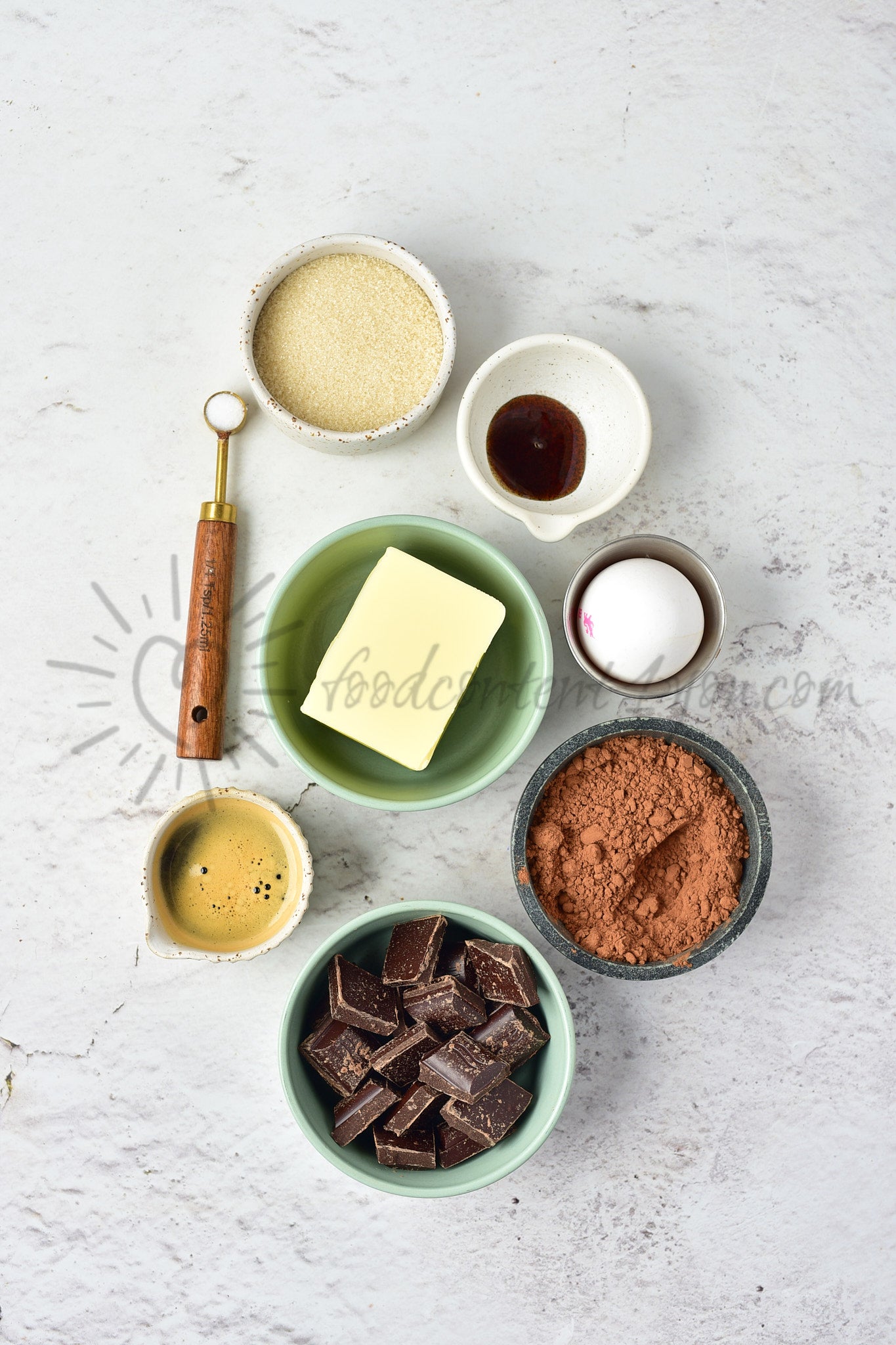 Flourless Chocolate Cake - Set 4 of 5