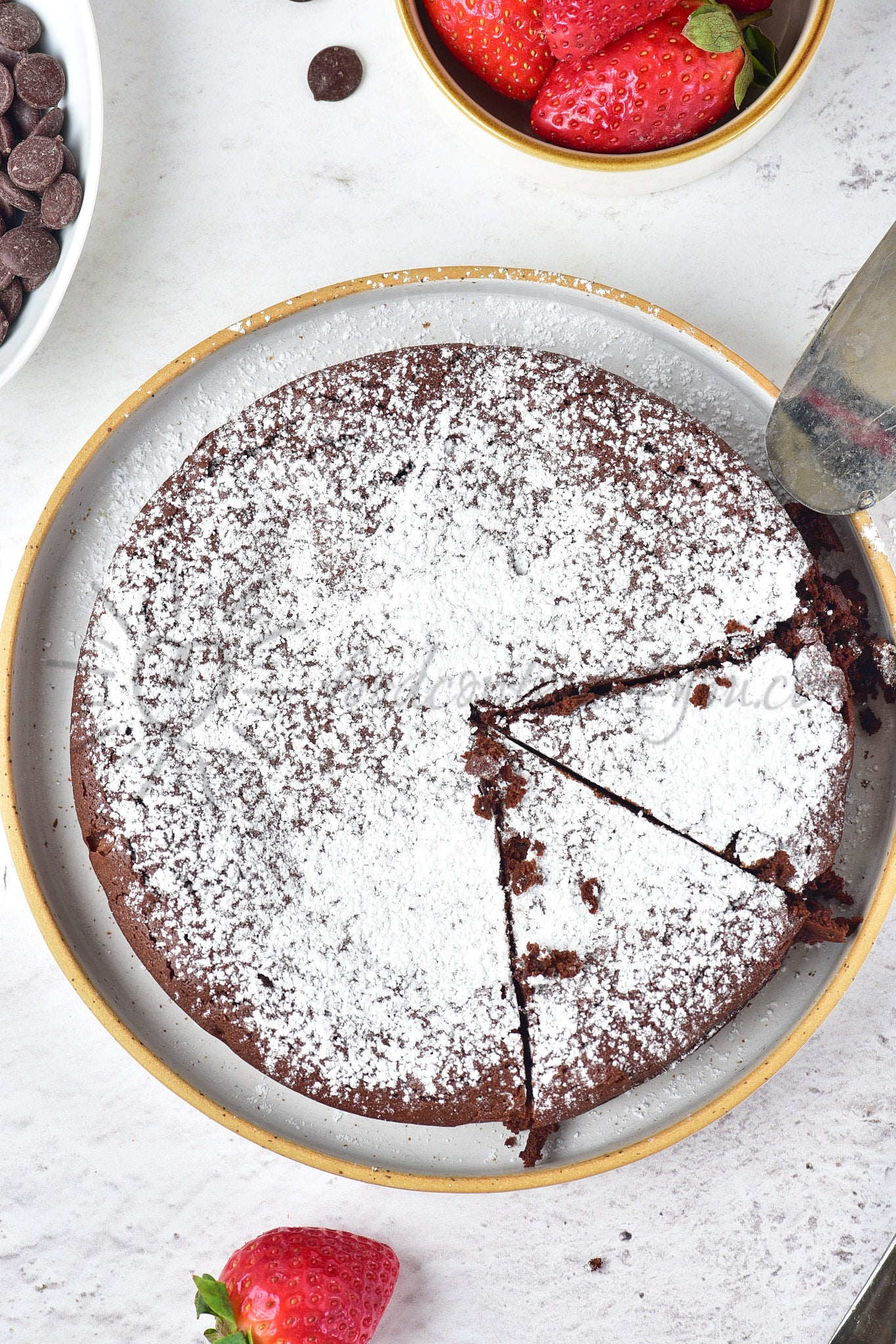 Flourless Chocolate Cake - Set 1 of 5