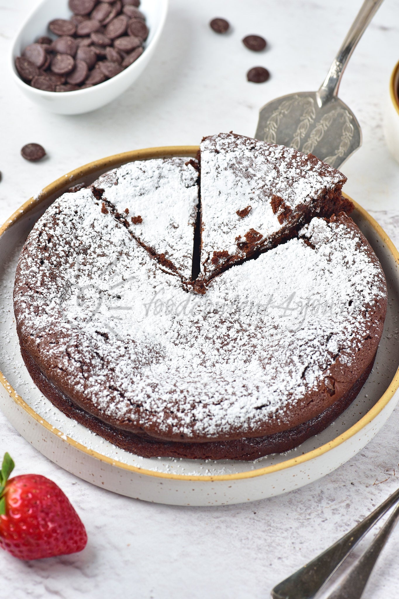 Flourless Chocolate Cake - Set 1 of 5